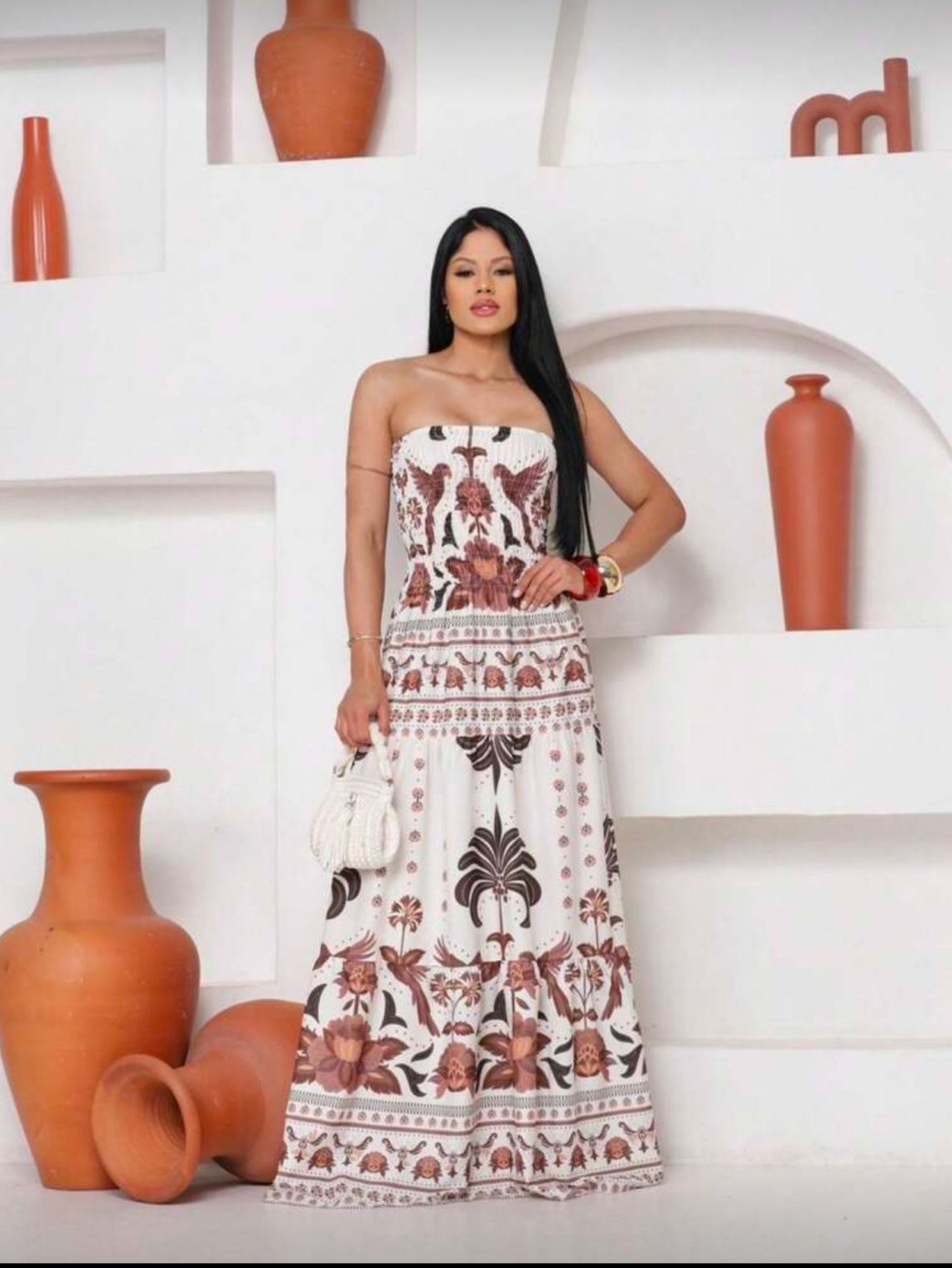 Vestido farm tomara que caia