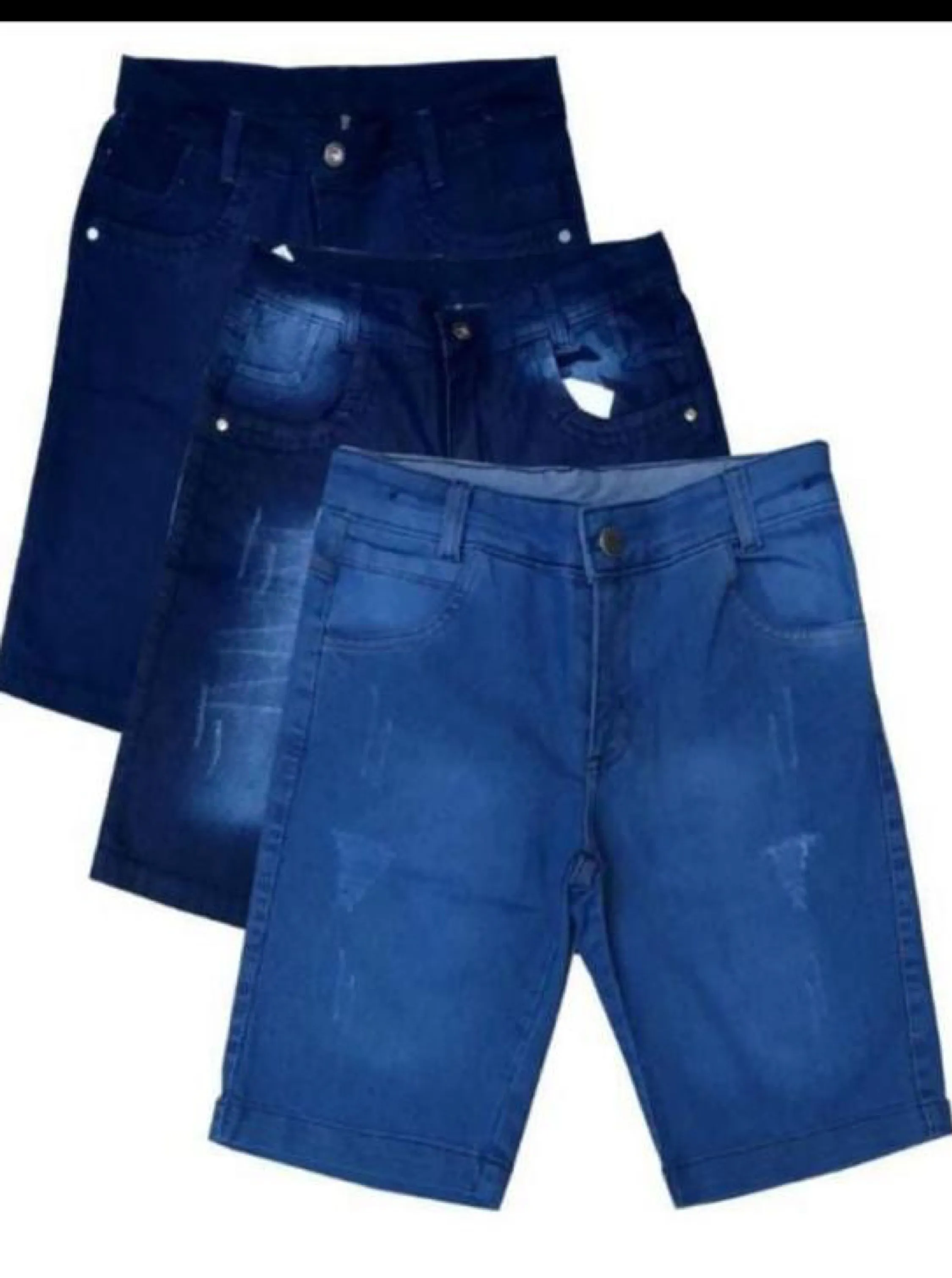 Bermuda jeans masculina