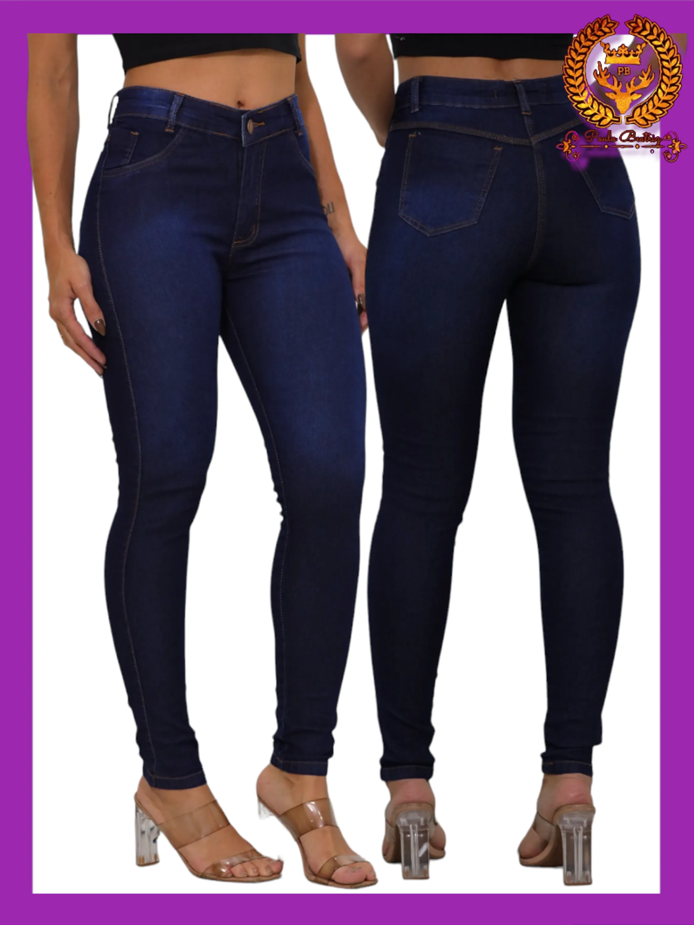 Calça jeans skinny feminina paul_a_beatri_z_jeans