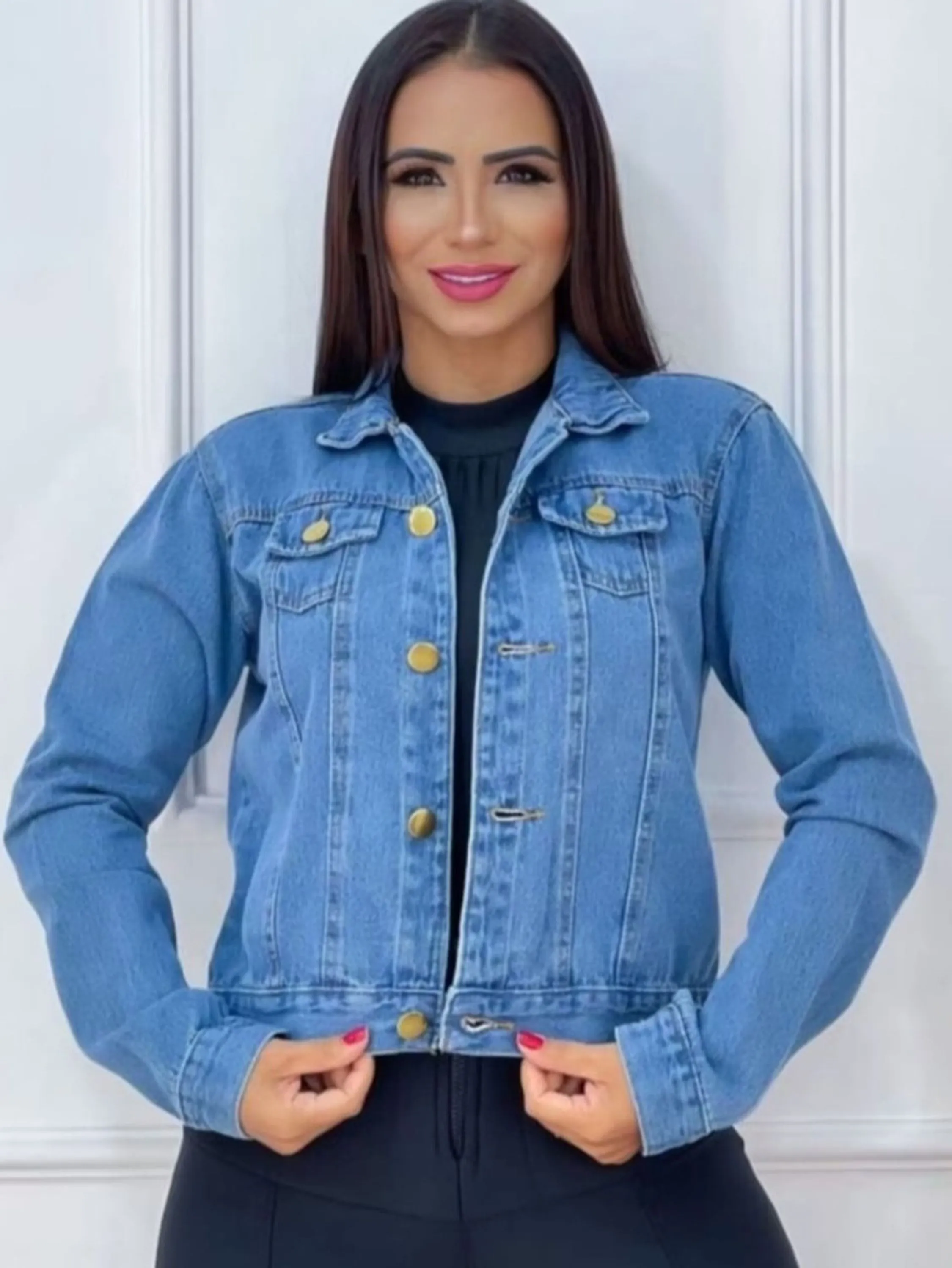 Jaqueta jeans feminina
