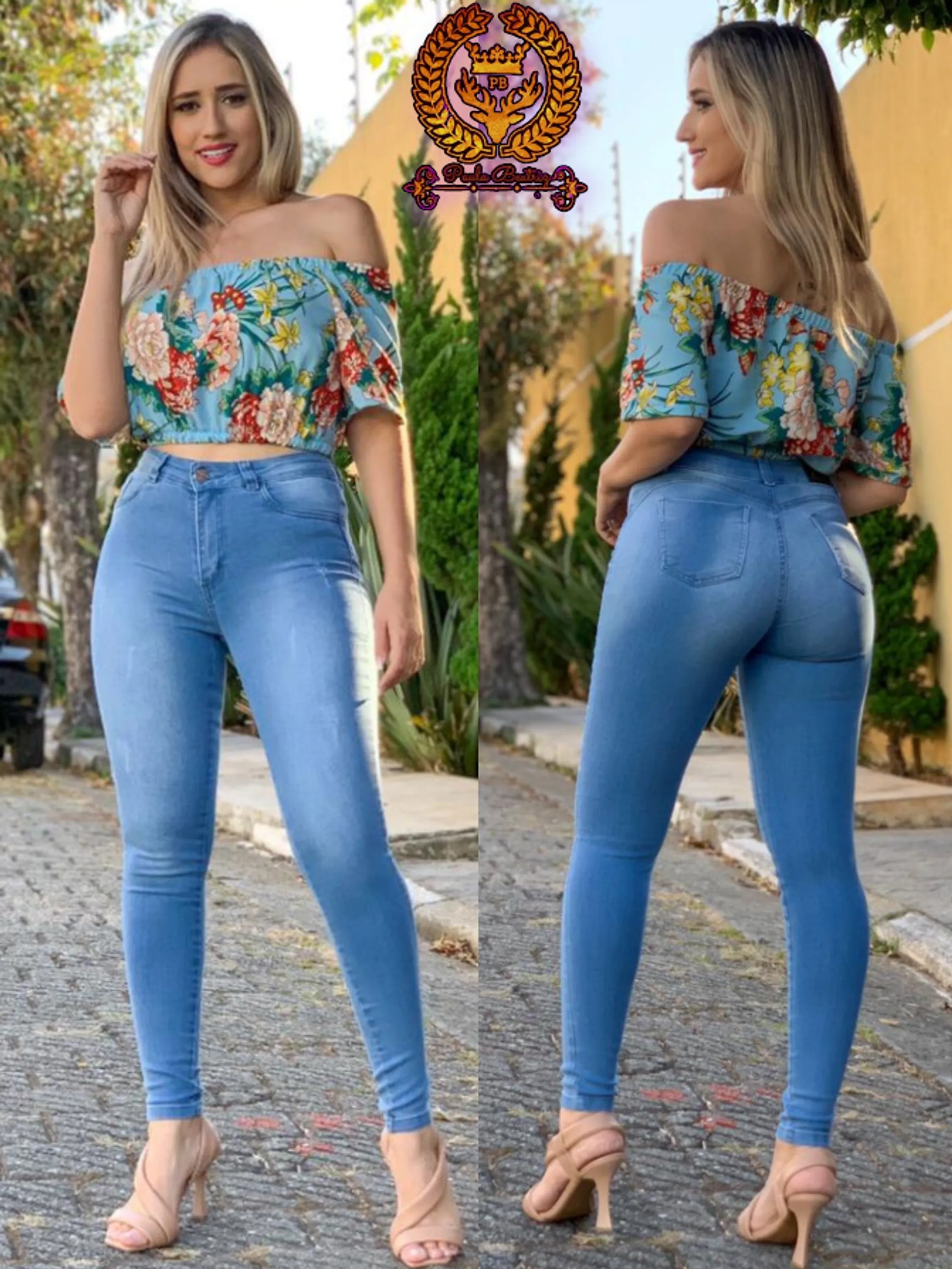 Calça jeans skinny feminina paul_a_beatri_z_jeans