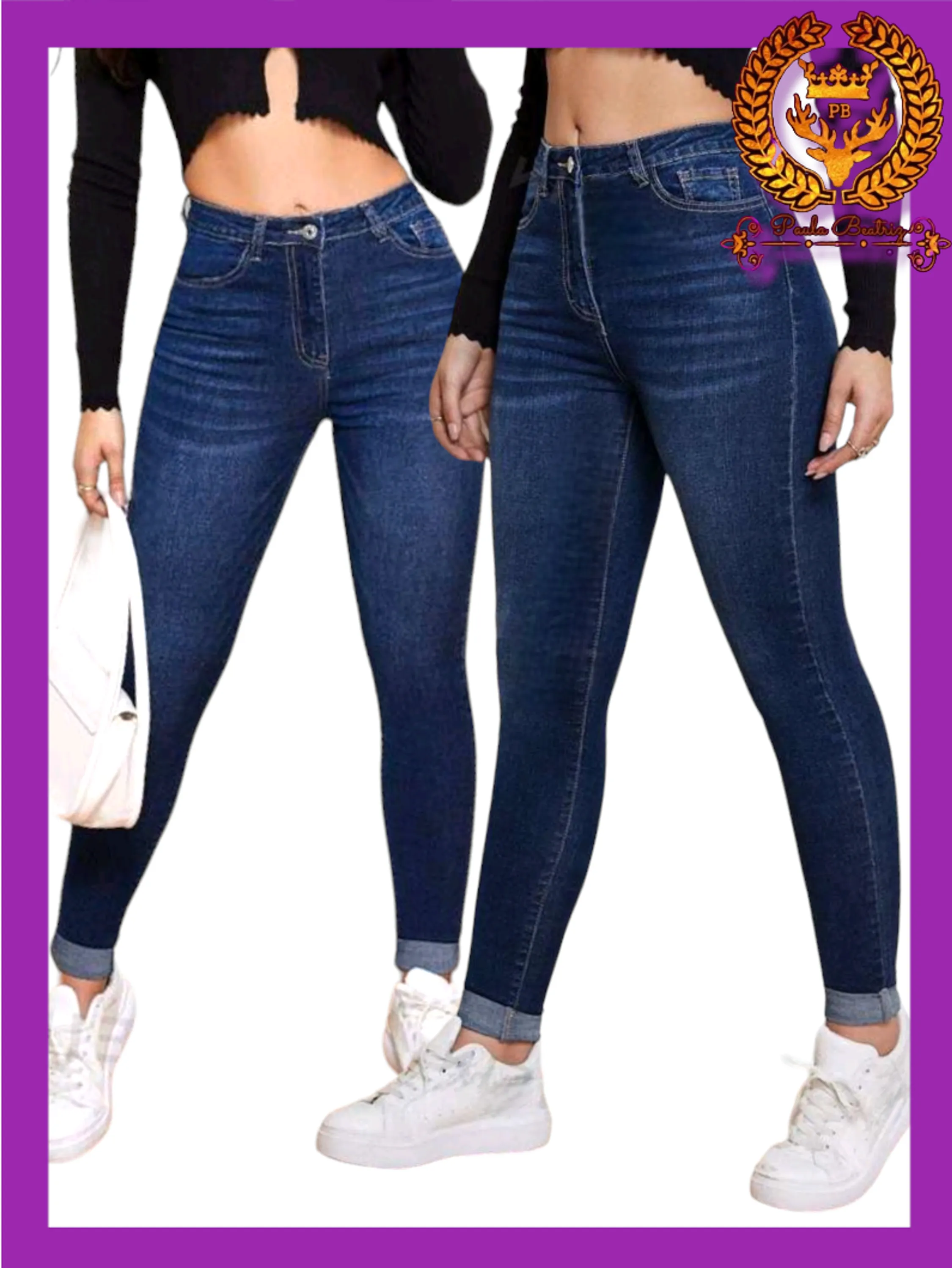 Calça jeans skinny feminina paul_a_beatri_z_jeans b4