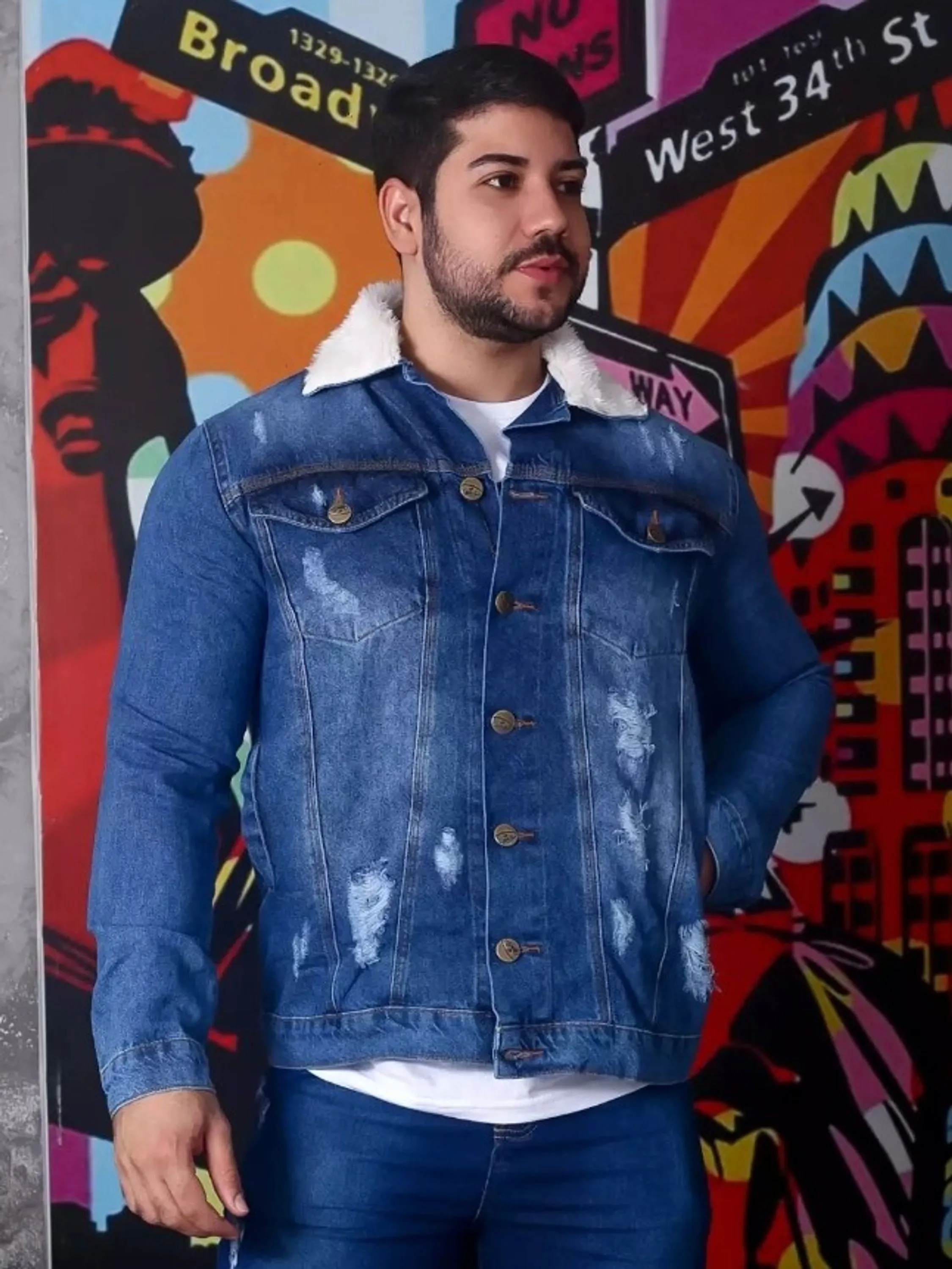 Jaqueta Pelinho masculina - Sem Lycra