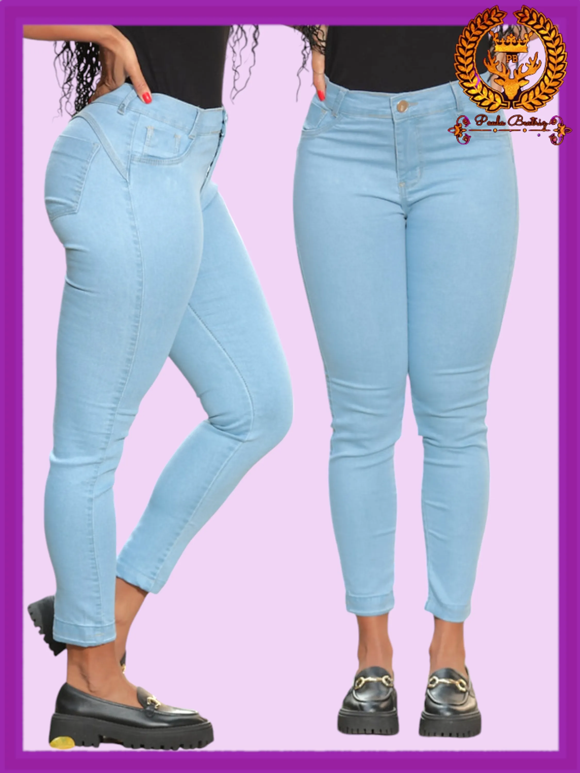 Calça jeans skinny feminina paul_a_beatri_z_jeans j1