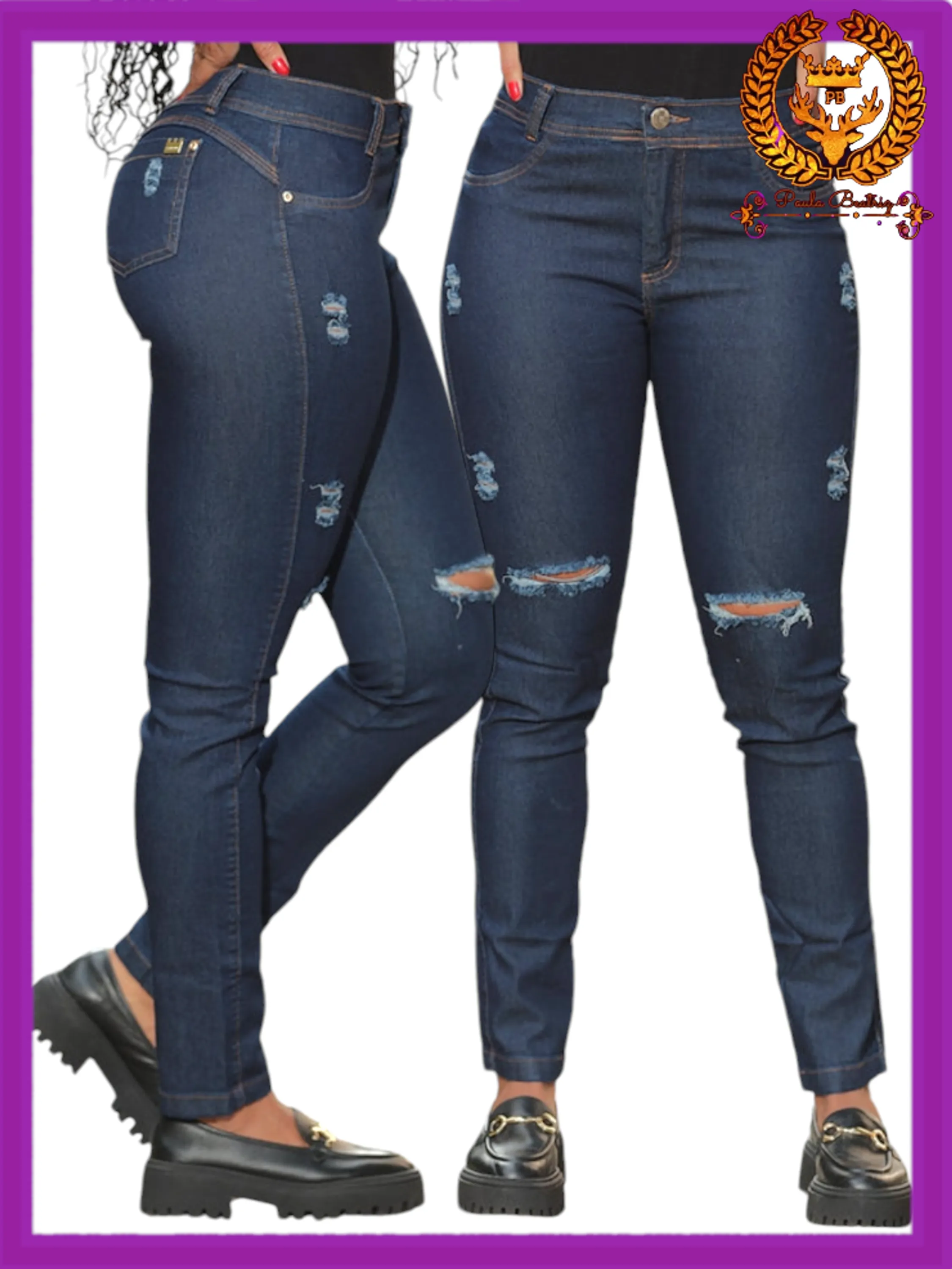 Calça jeans skinny feminina paul_a_beatri_z_jeans j1