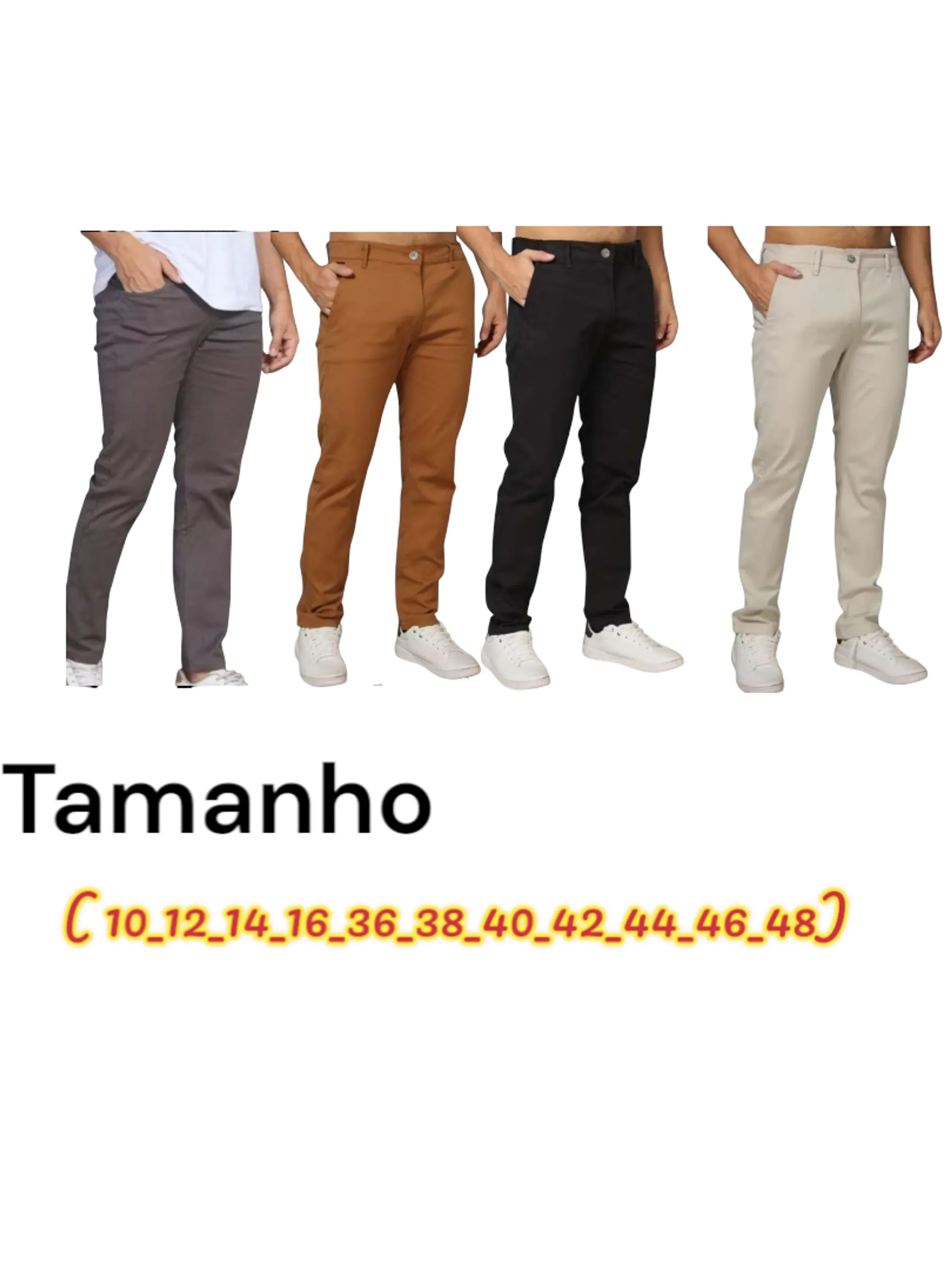 Calça jeans skinny masculina colorida