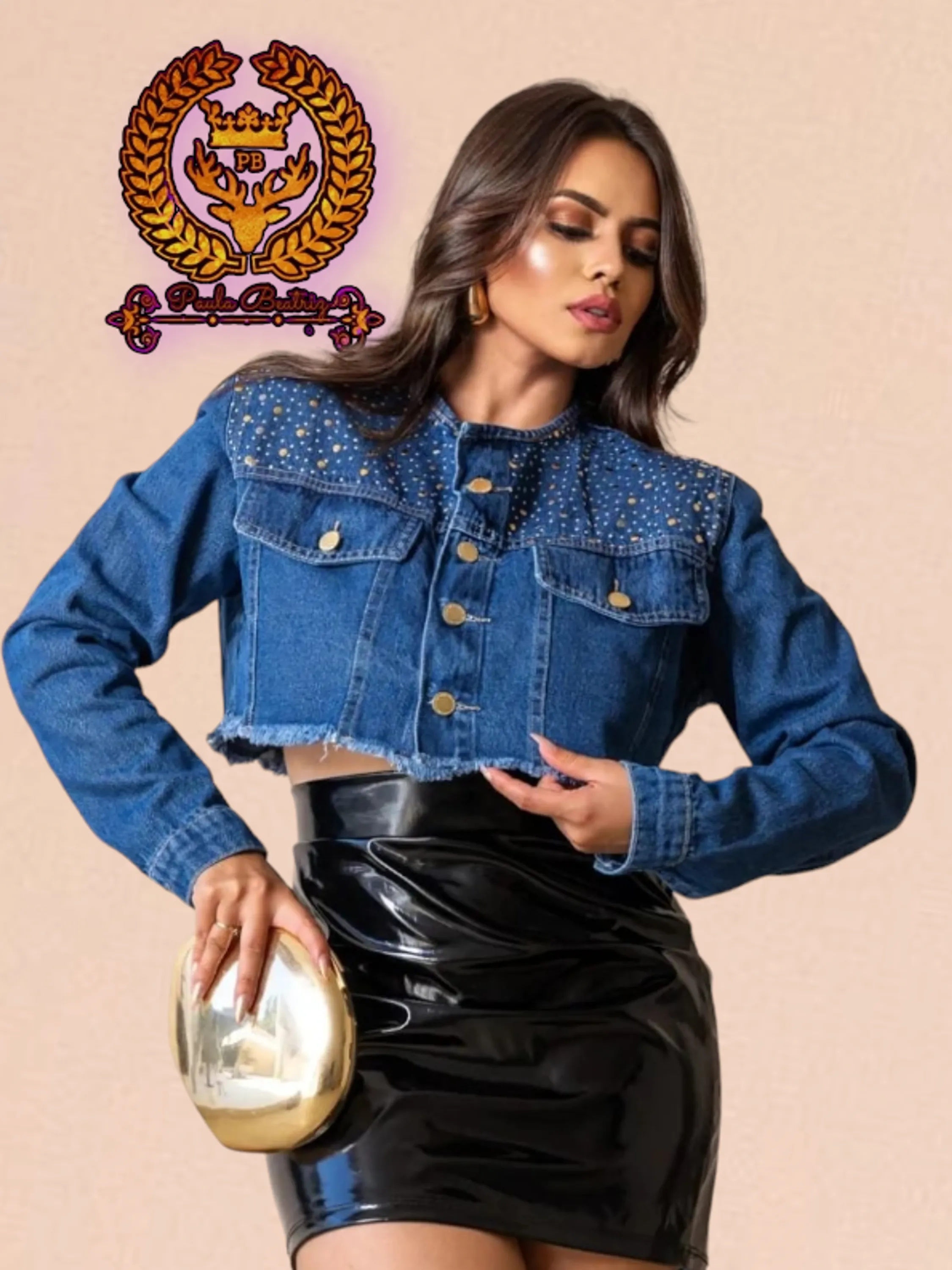 Jaqueta jeans feminina Paul_a_beatri_z_jeans