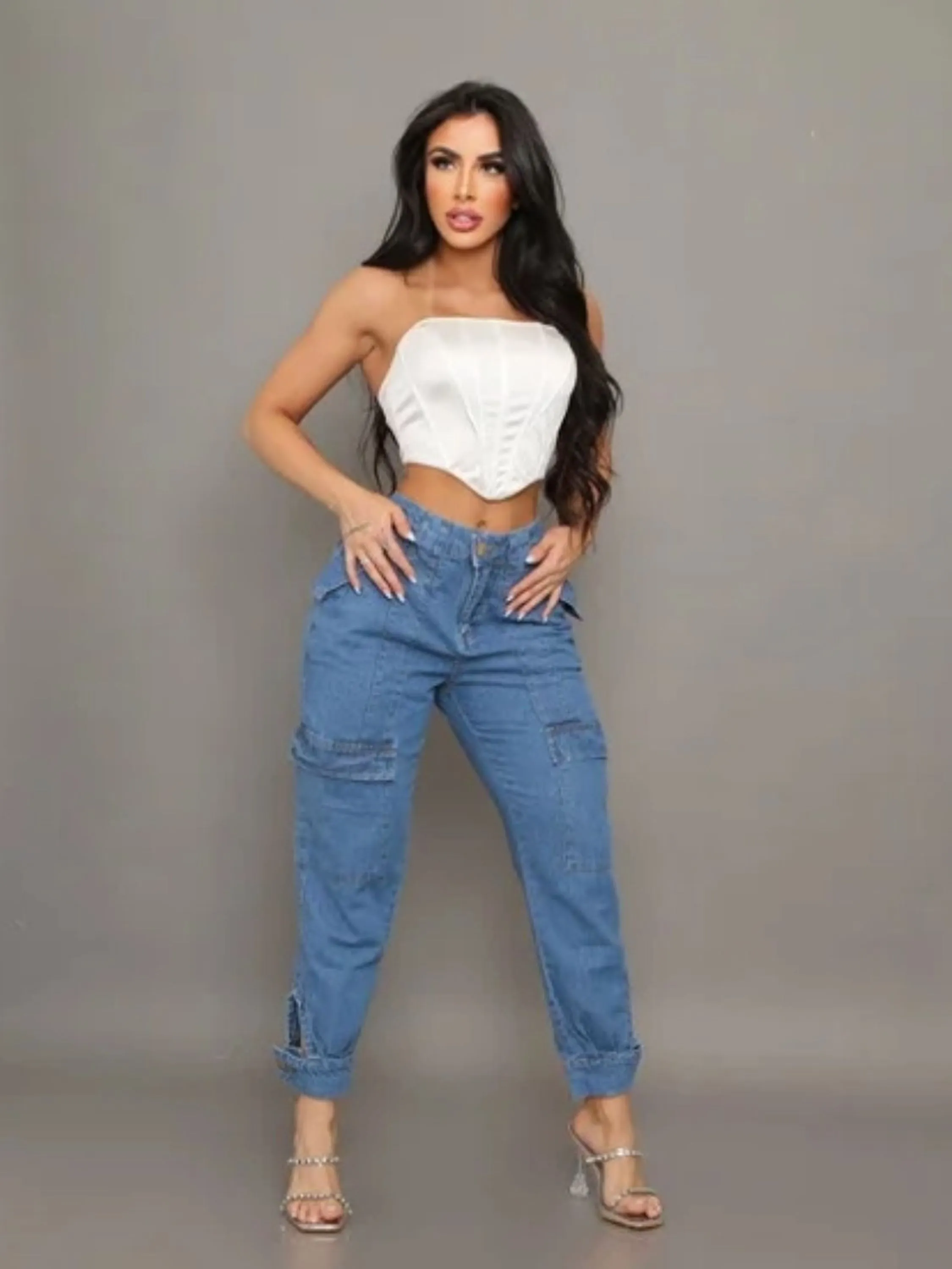 Calça mom jeans feminina Paula_a_beatri_z_jeans