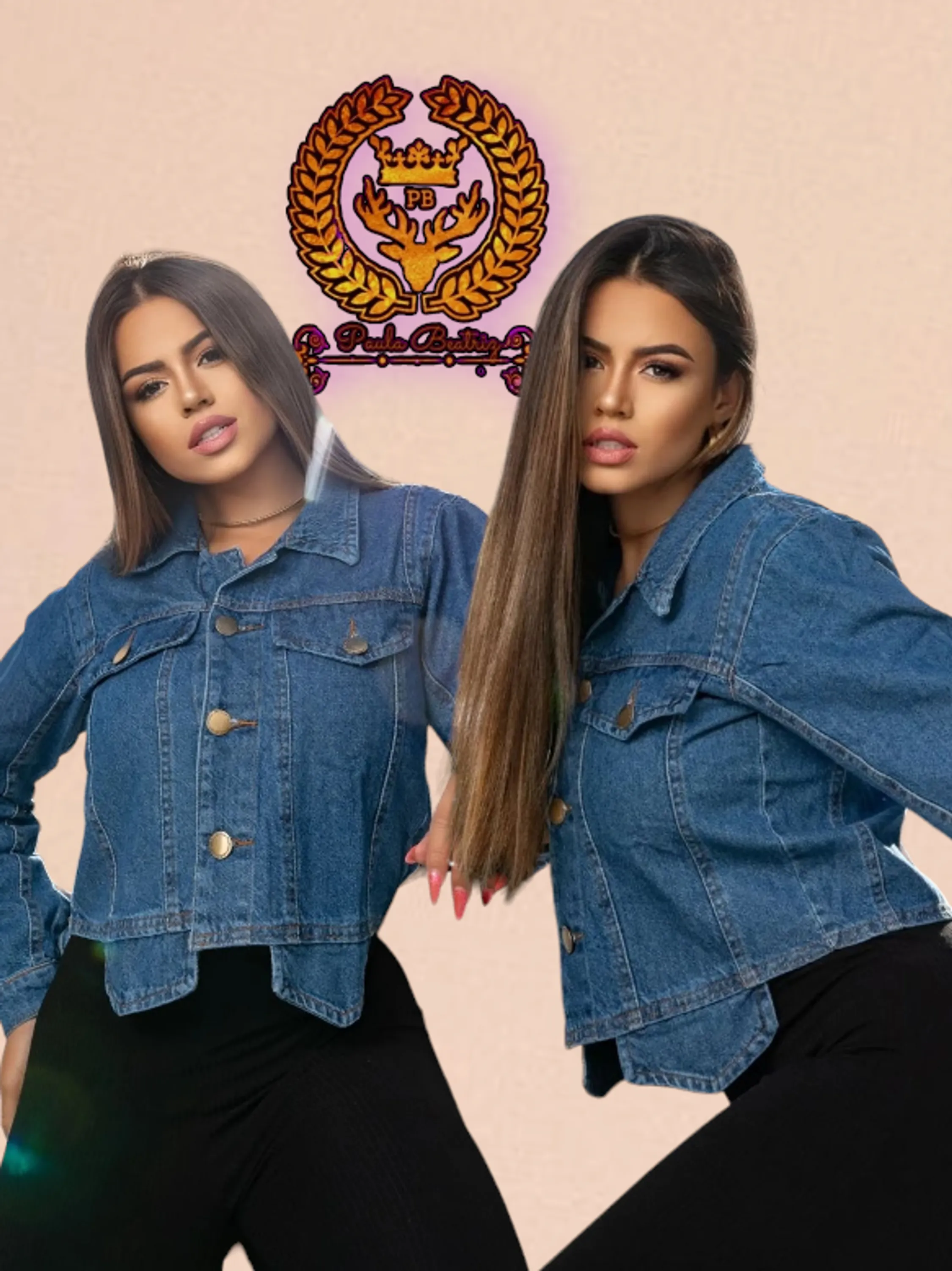 Jaqueta jeans feminina Paul_a_beatri_z_jeans