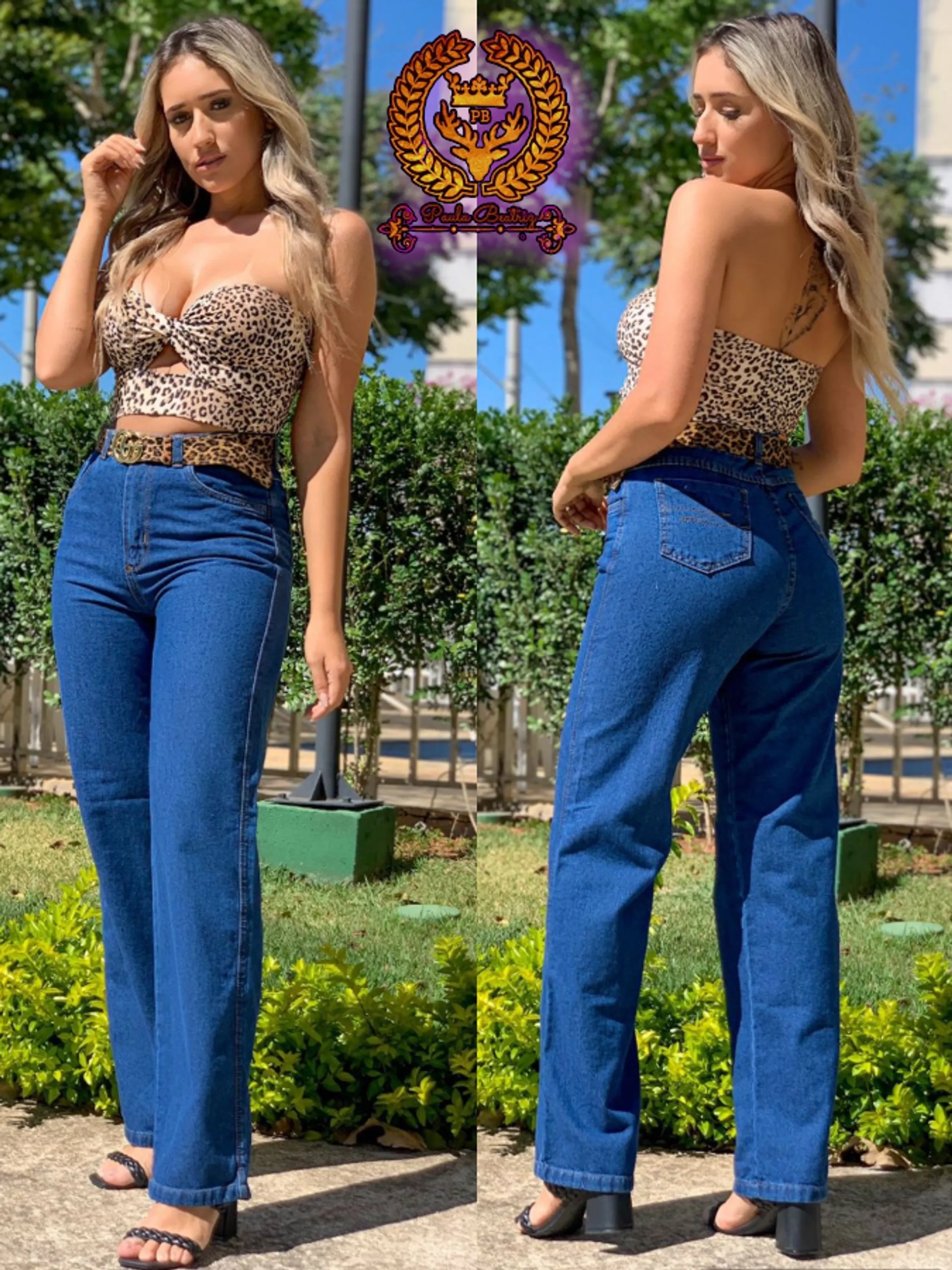 Calça Wide leg jeans paul_a_beatri_z_jeans