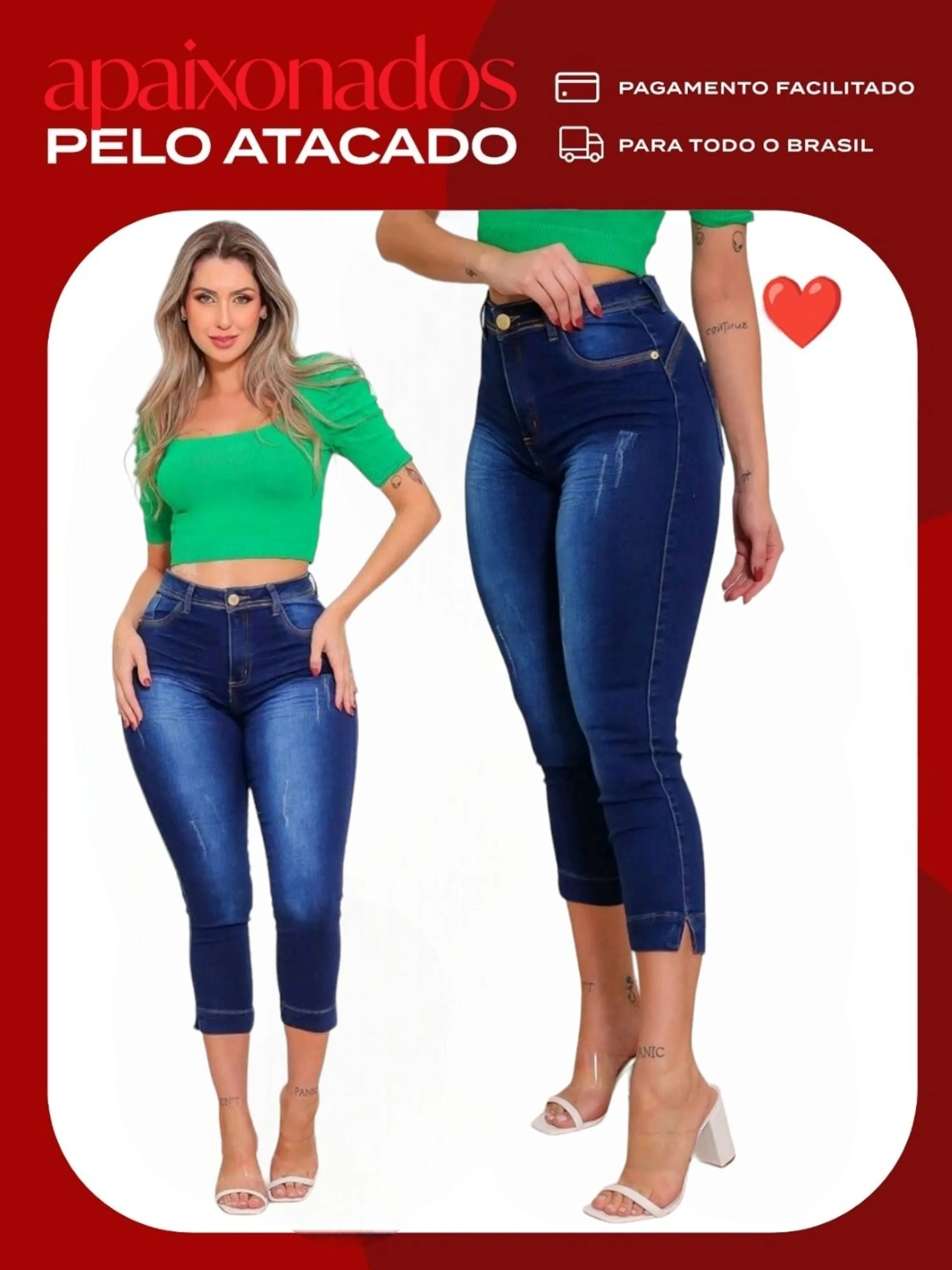 Calça jeans skinny feminina paul_a_beatri_z_jeans