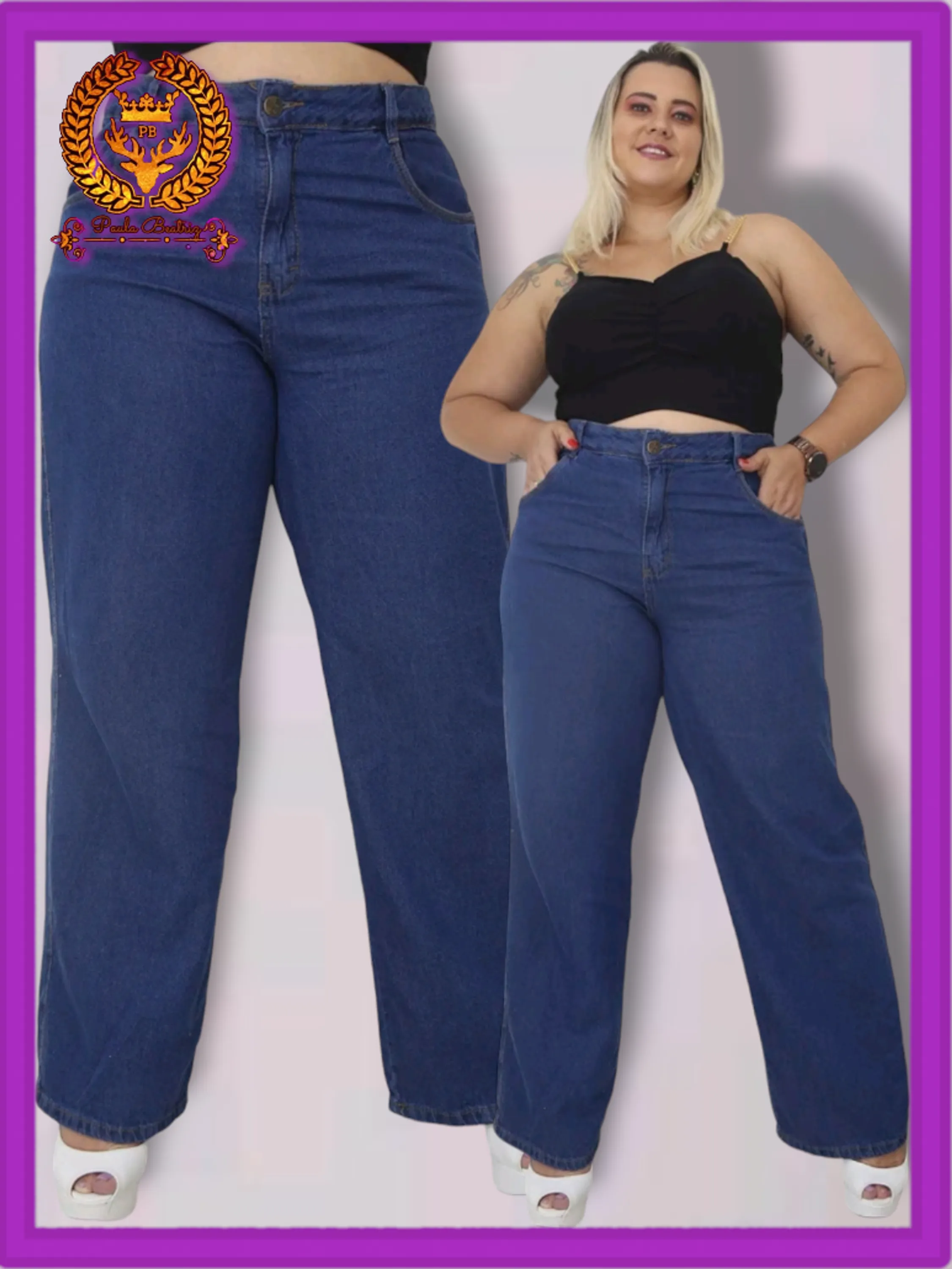 Jeans plus size feminina wide leg paul_a_beatri_z_jeans (2049)