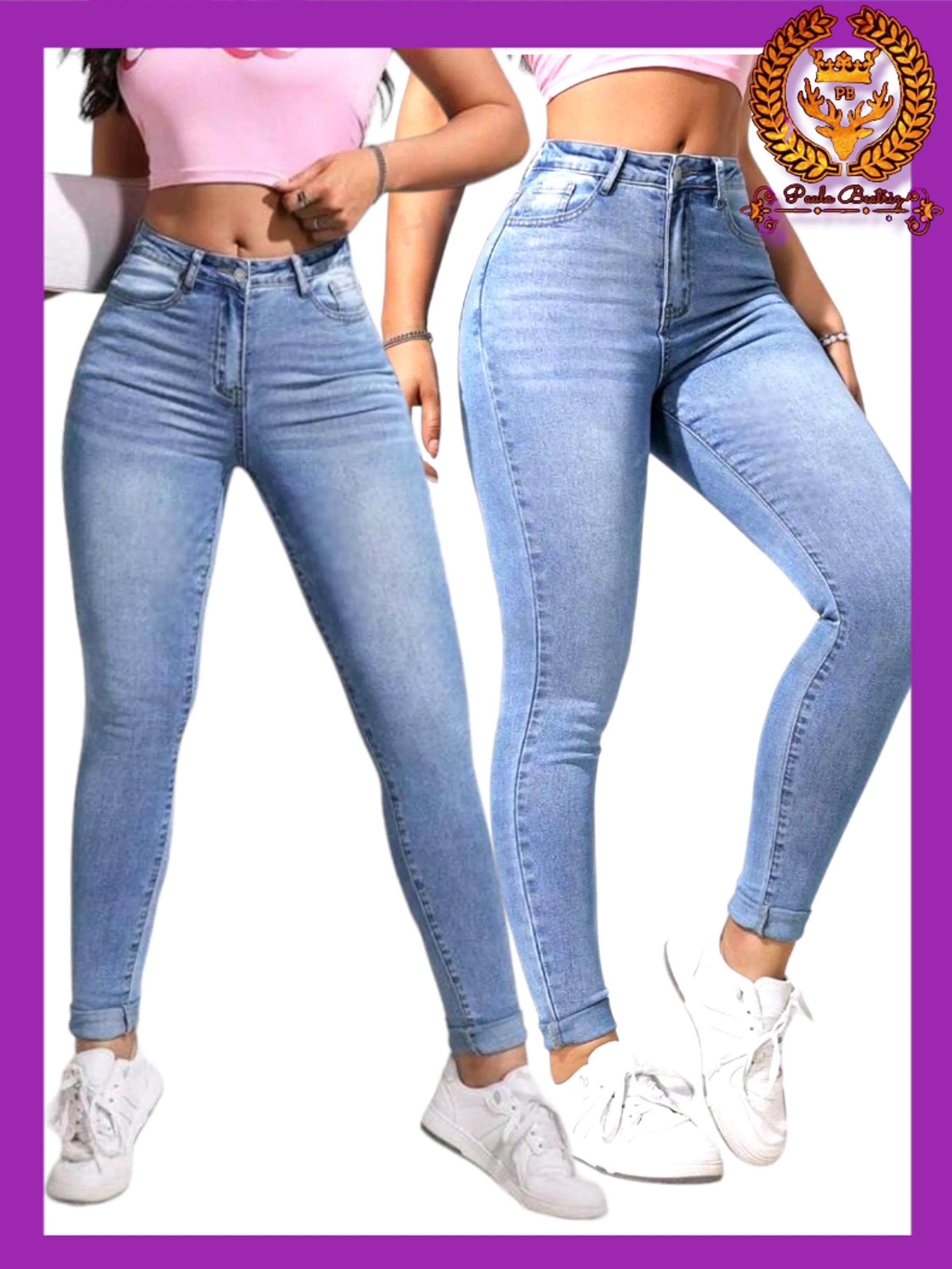 Calça jeans skinny feminina paul_a_beatri_z_jeans b3