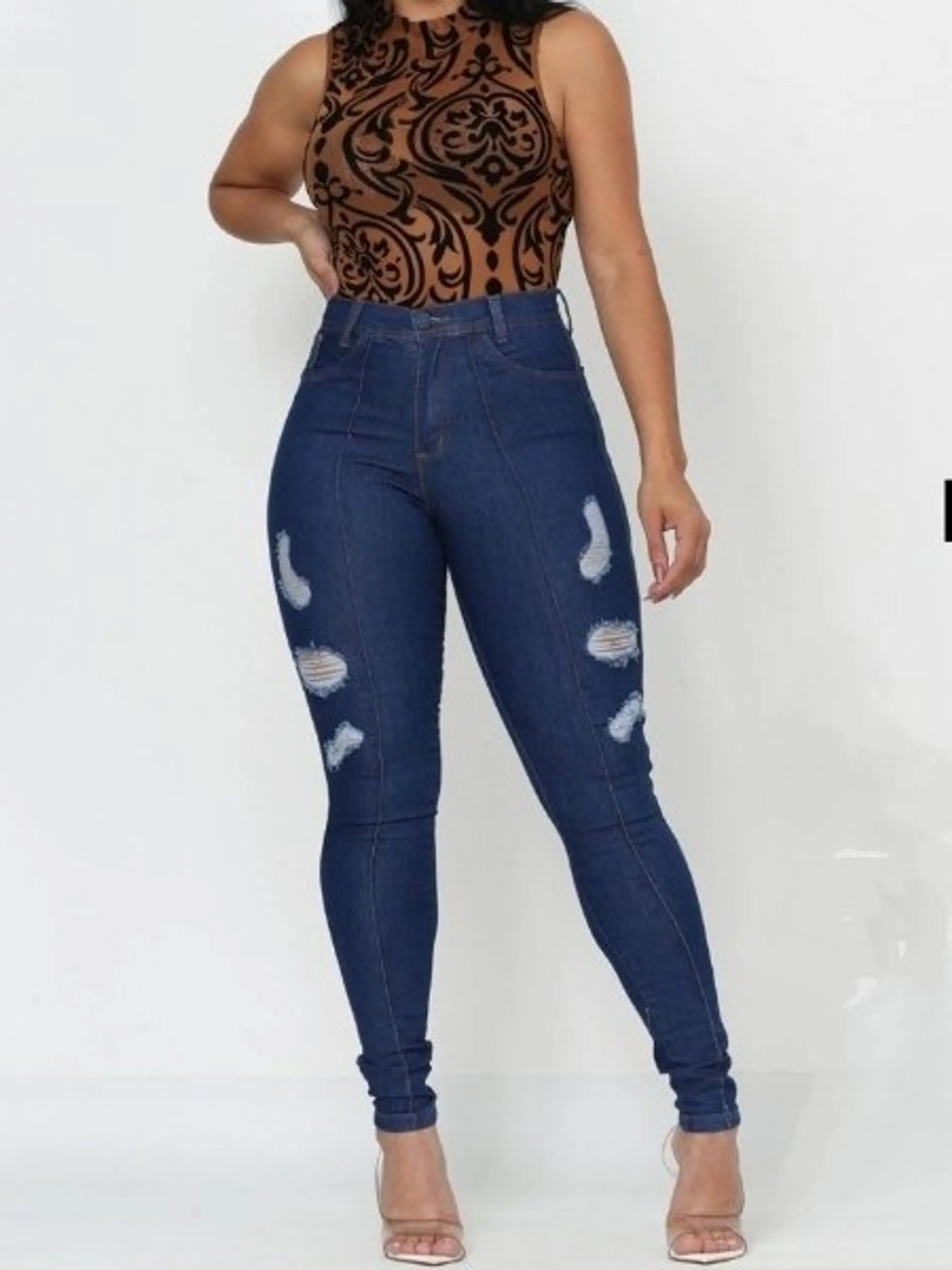 Calça jeans skinny feminina paul_a_beatri_z_jeans