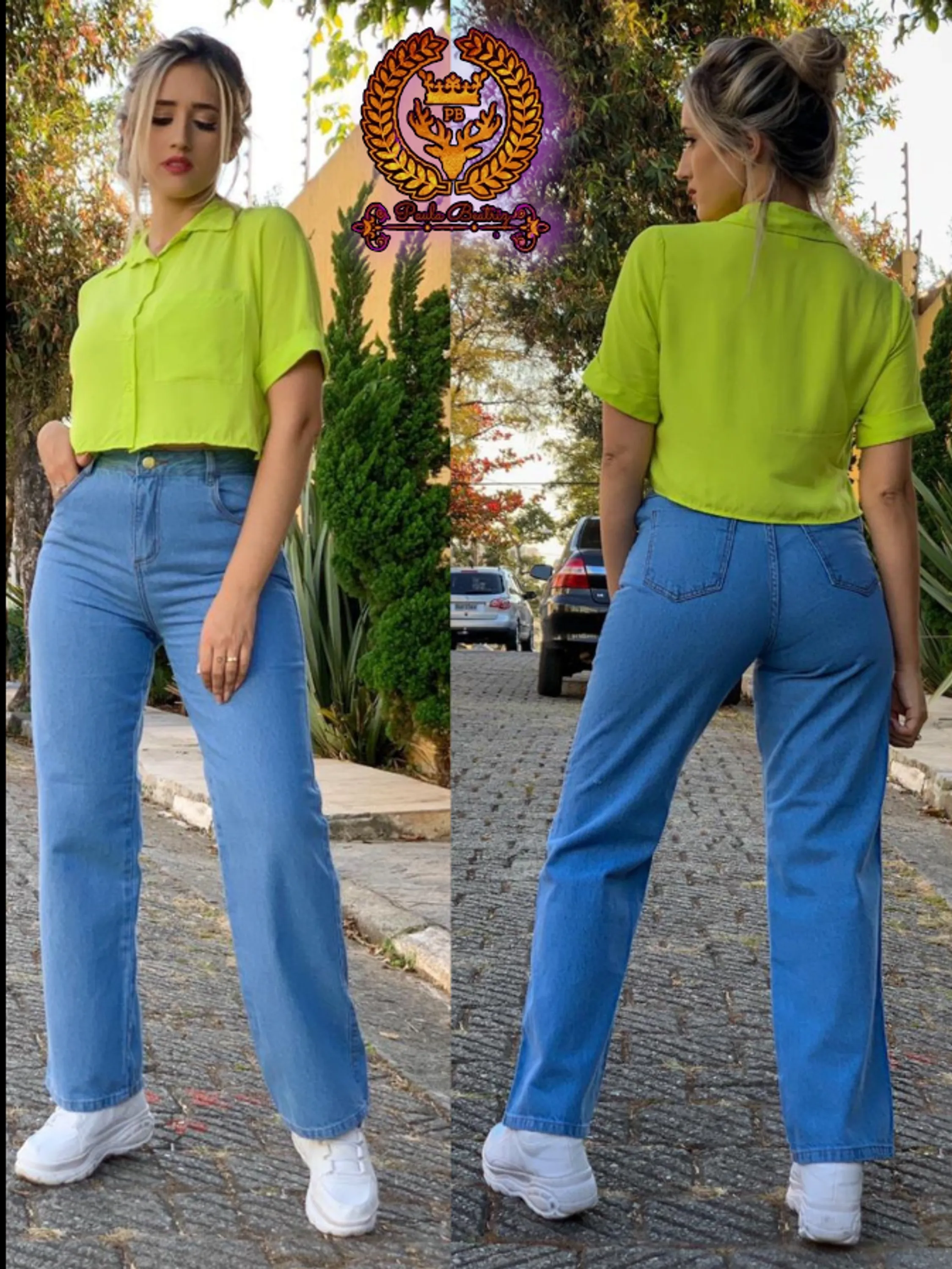 Calça Wide leg jeans paul_a_beatri_z_jeans