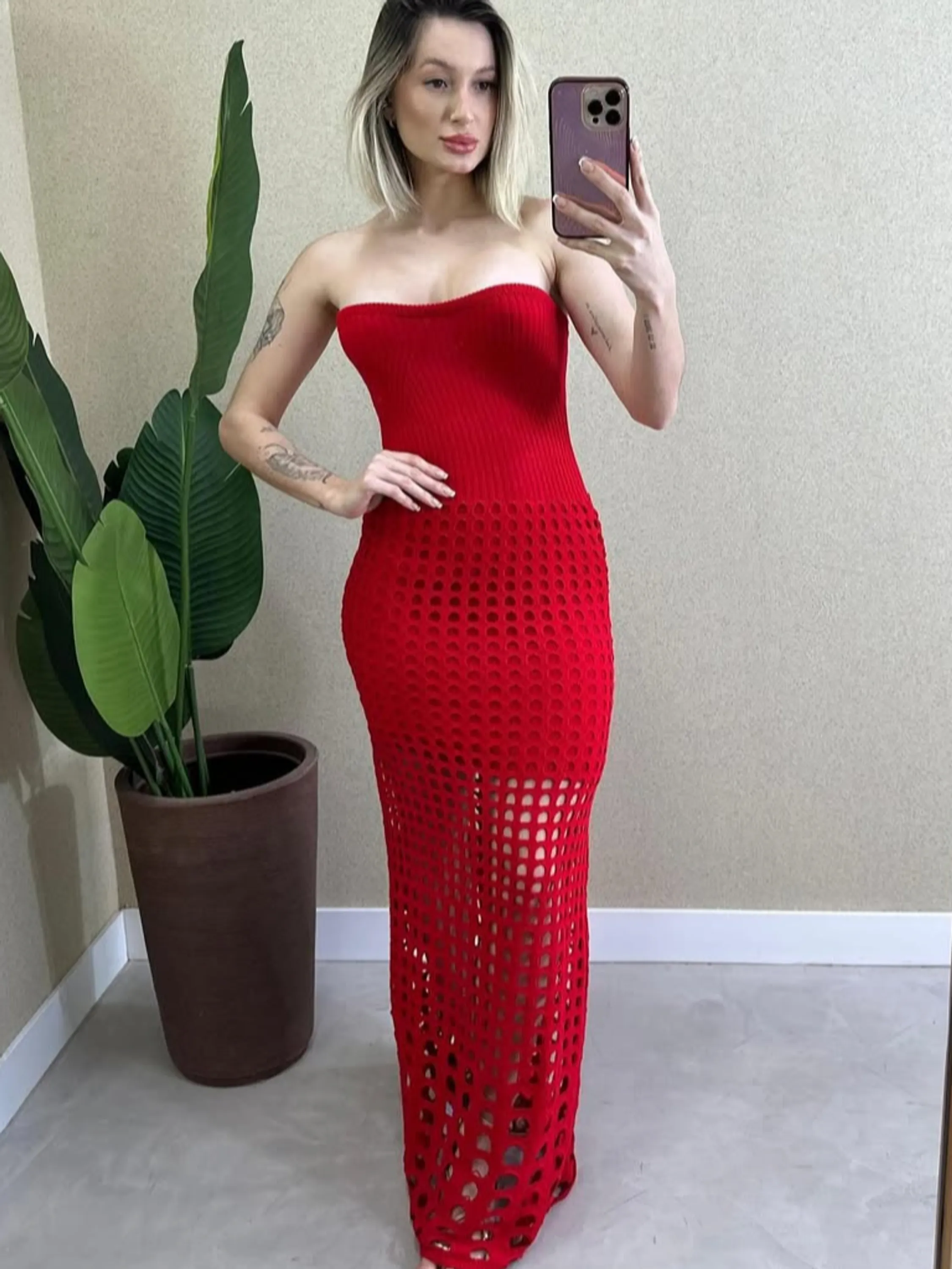 Vestido Furão longo Modal