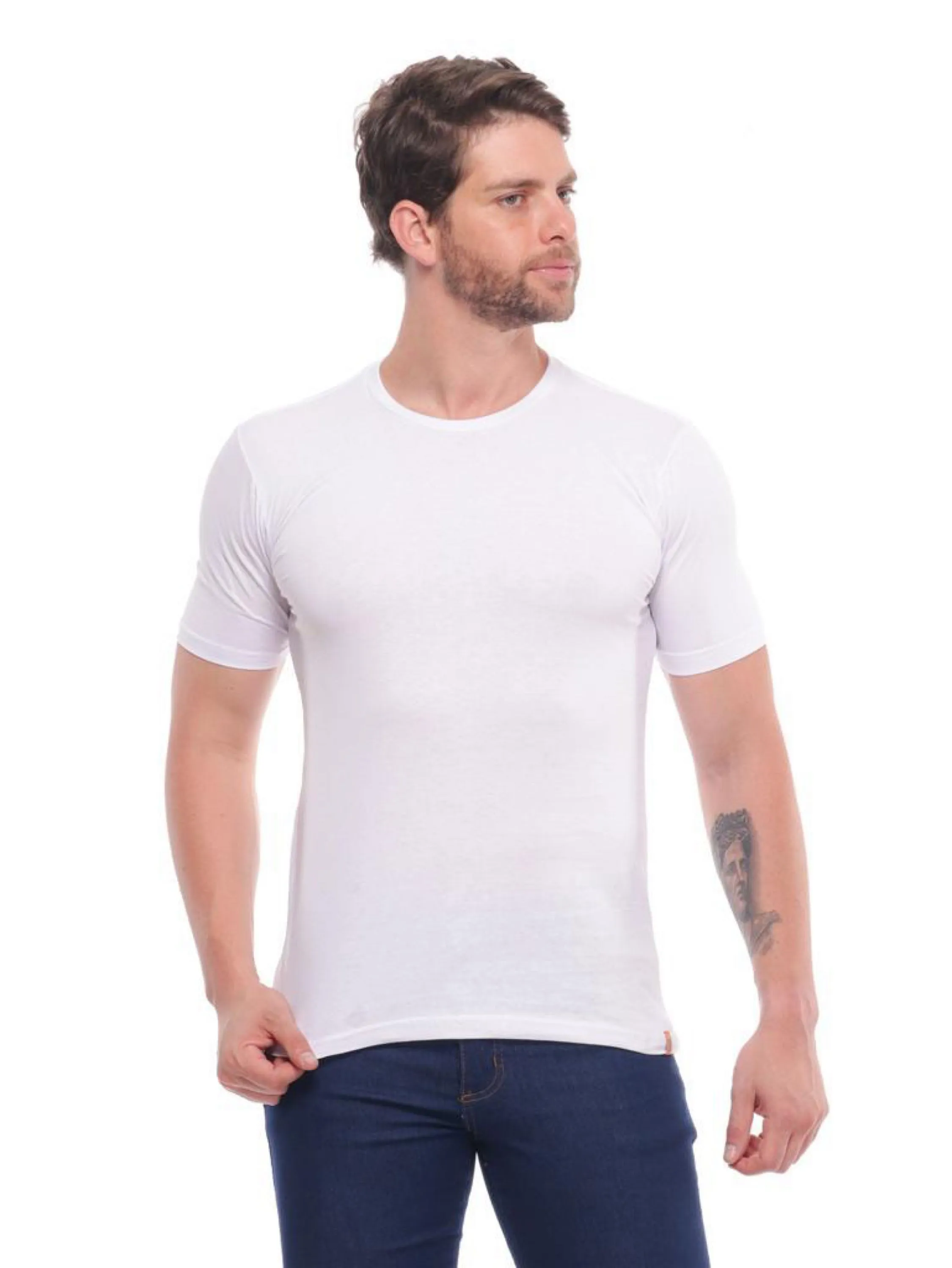 Camiseta Masculina Lisa Algodão