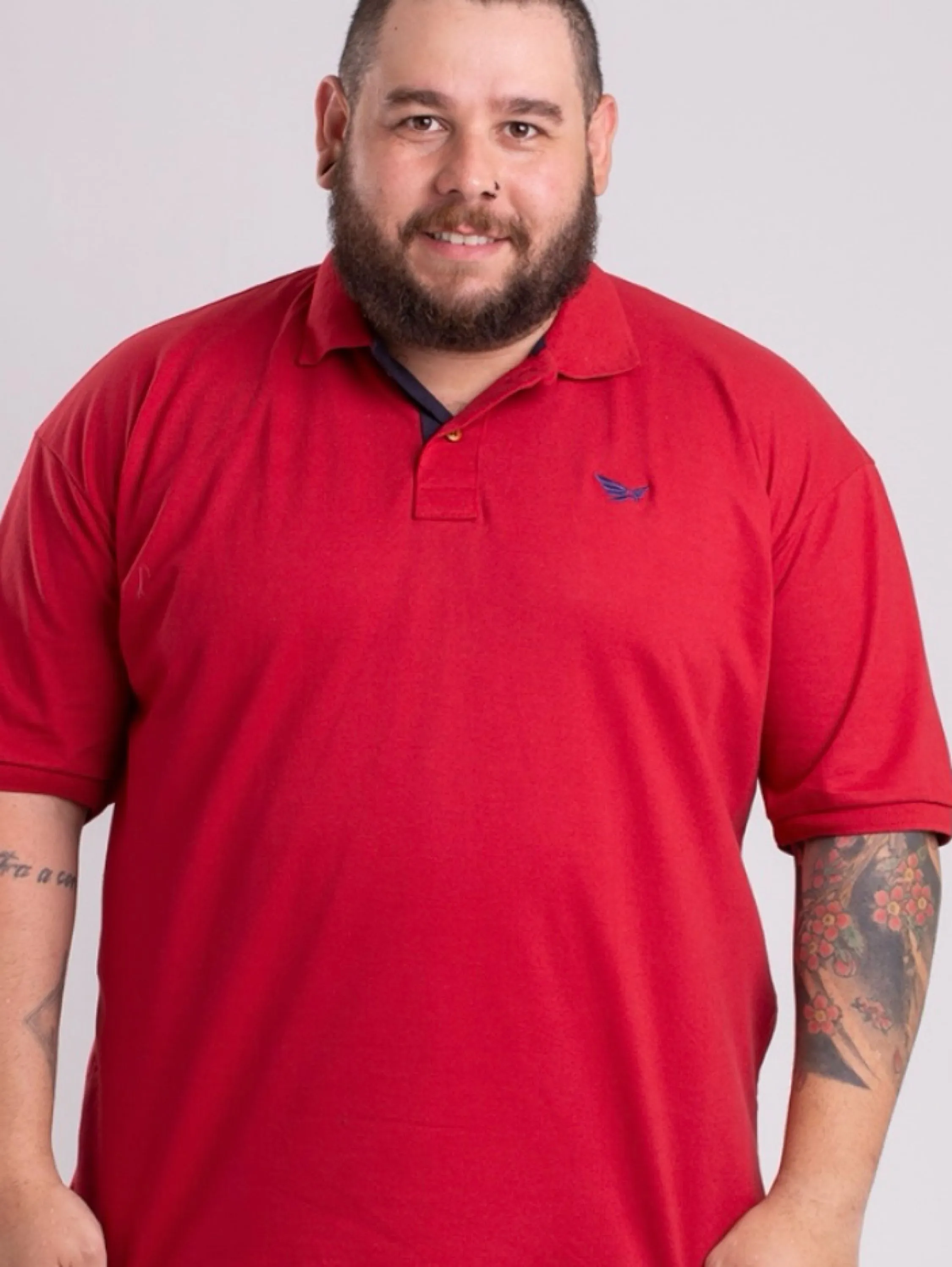 Camisa Gola Polo Plus Size