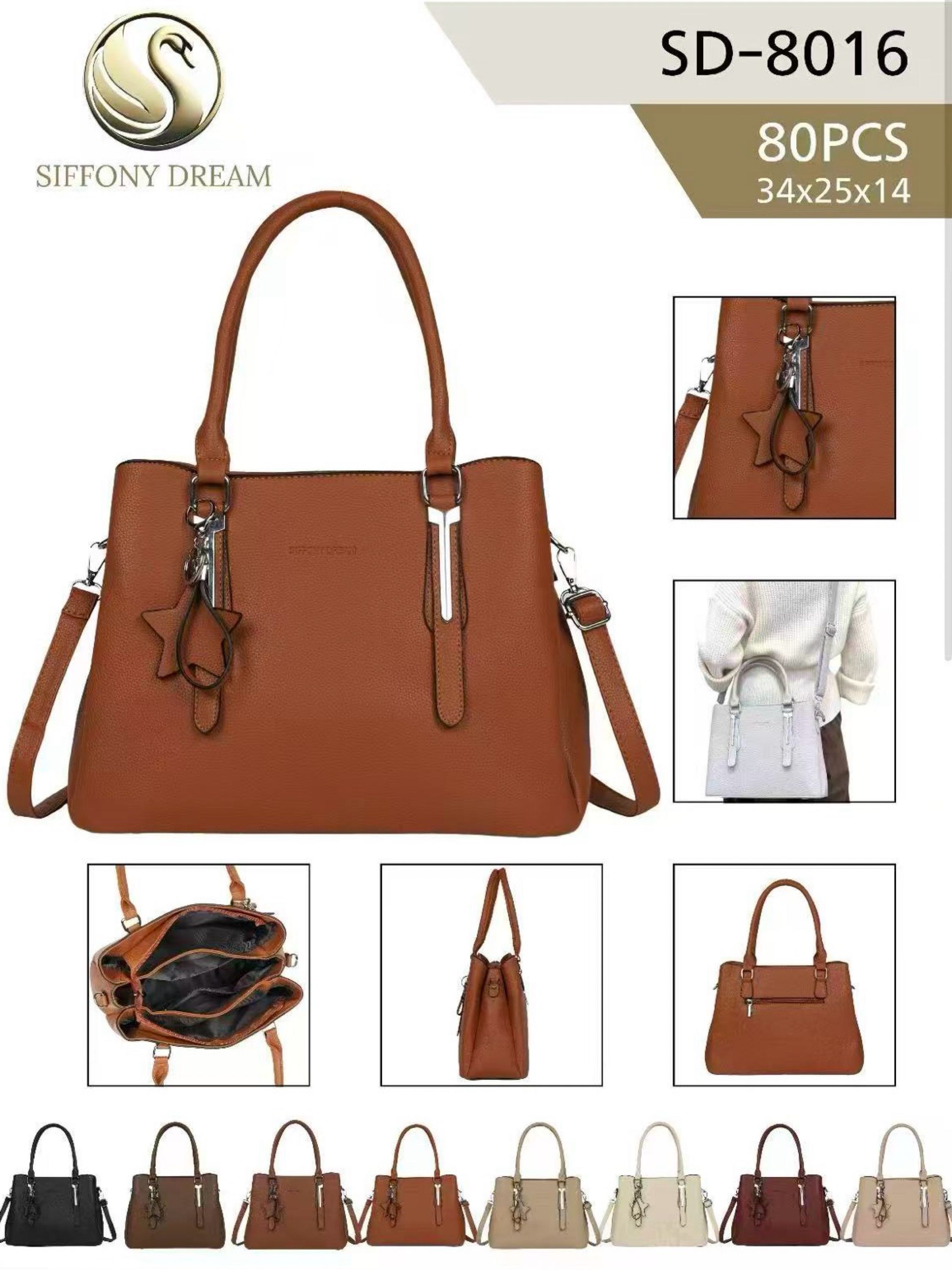 Bolsa grande tem três divisória por dentro com chaveiro 8016