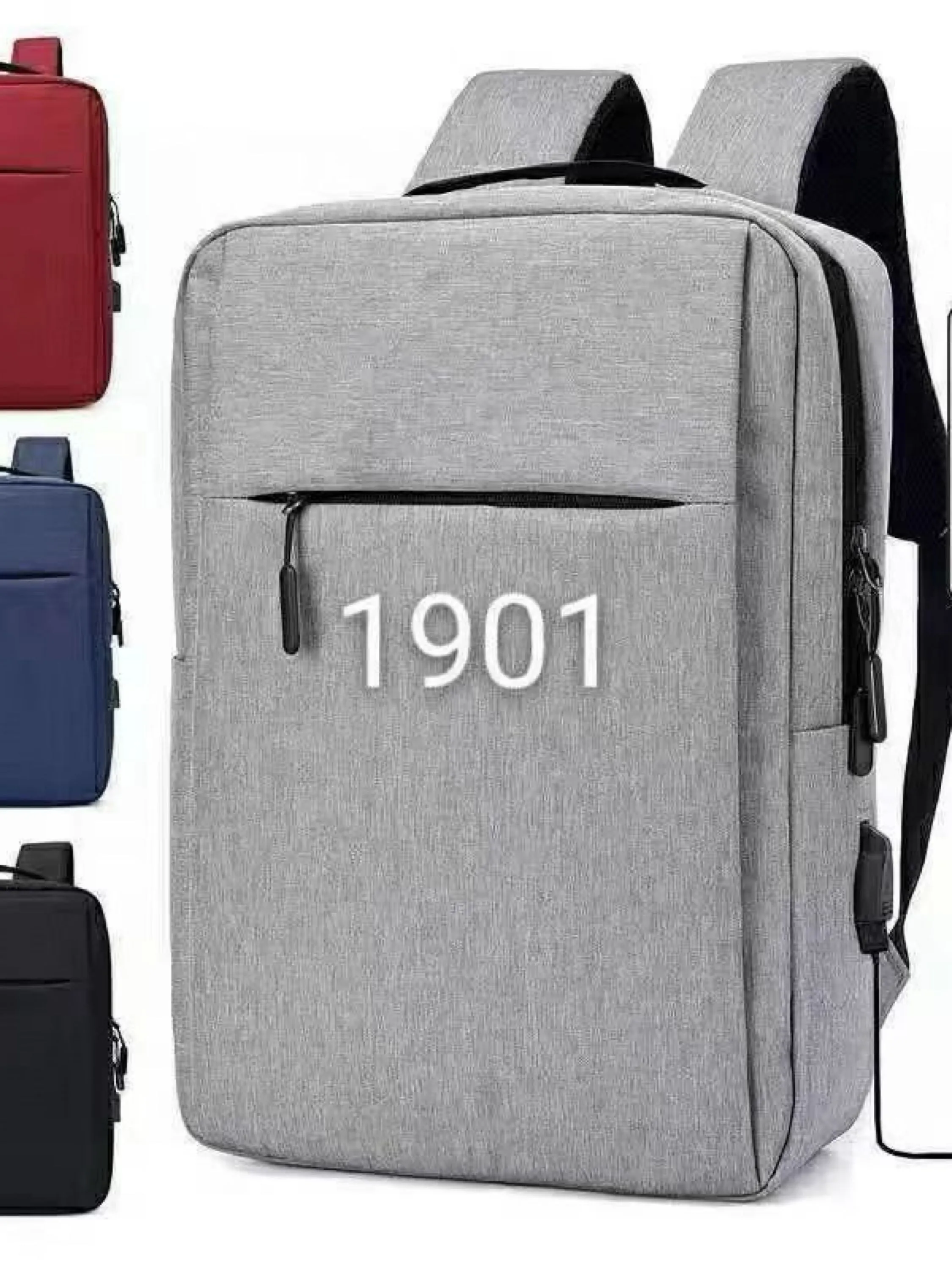 Mochila impermeável para notebook com USB 1901