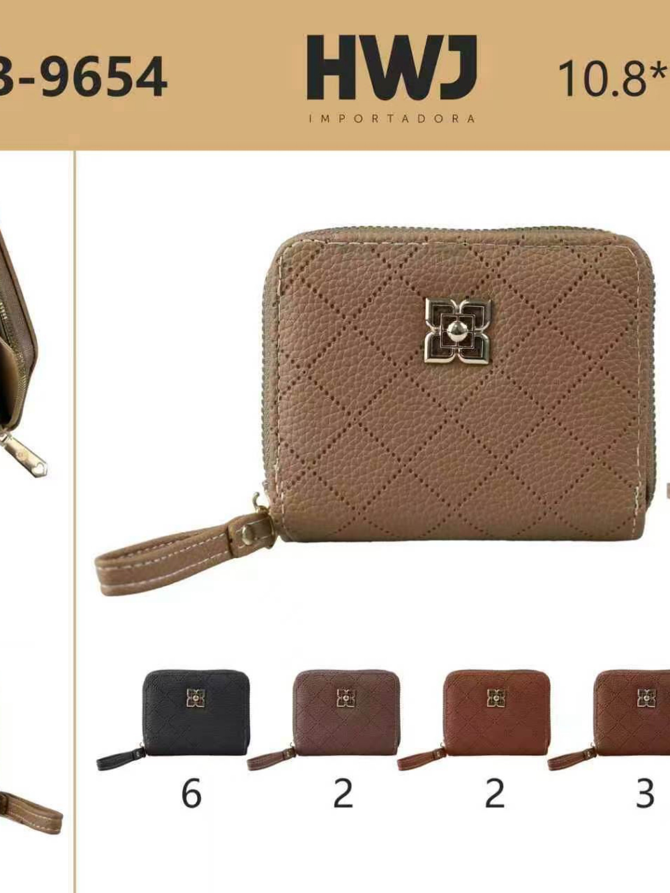Carteira menor com dois zíper de cima QB-9654 - Mn Mochilas | ZAX