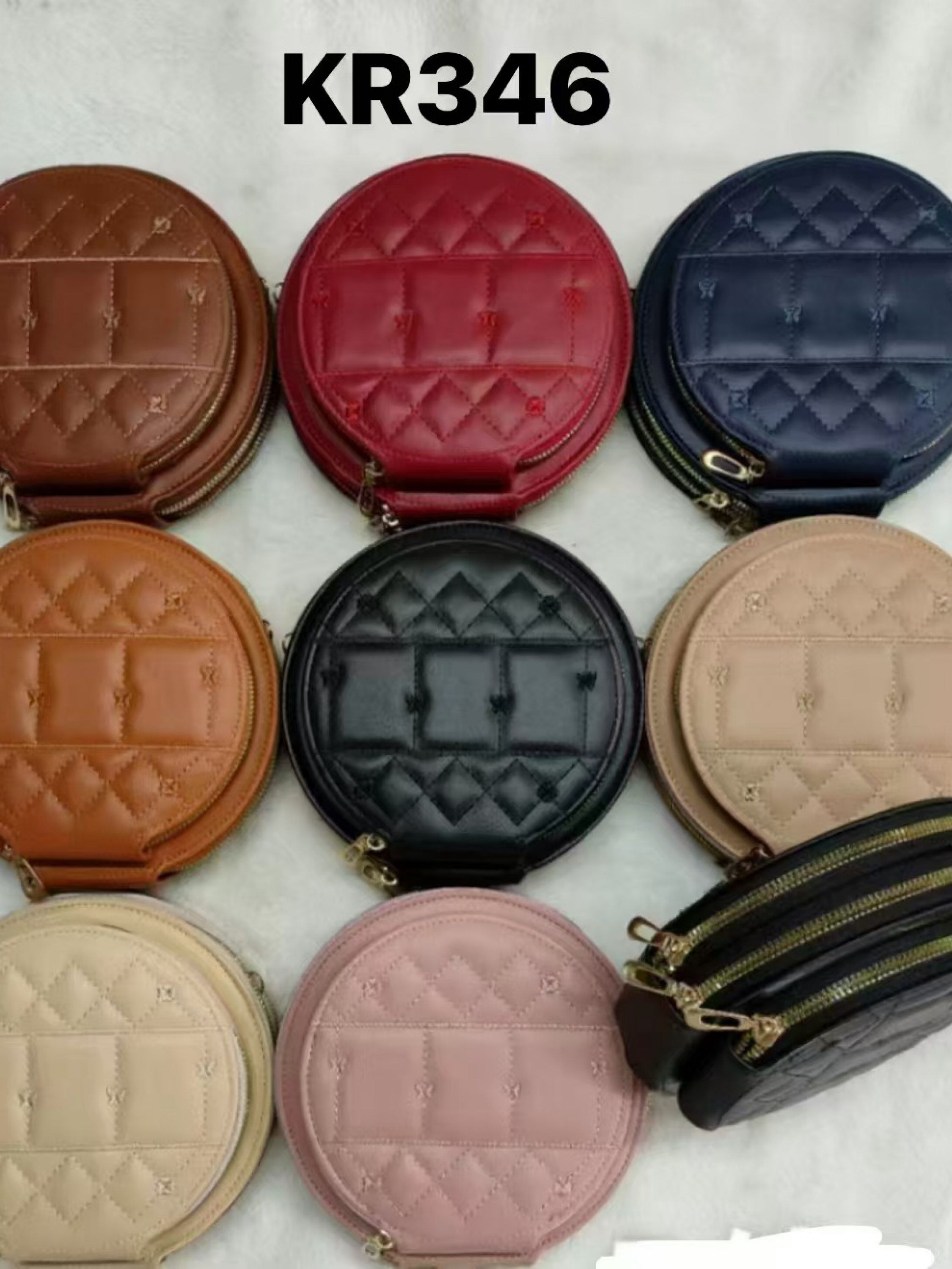 Bolsinha transversal Formato de redonda