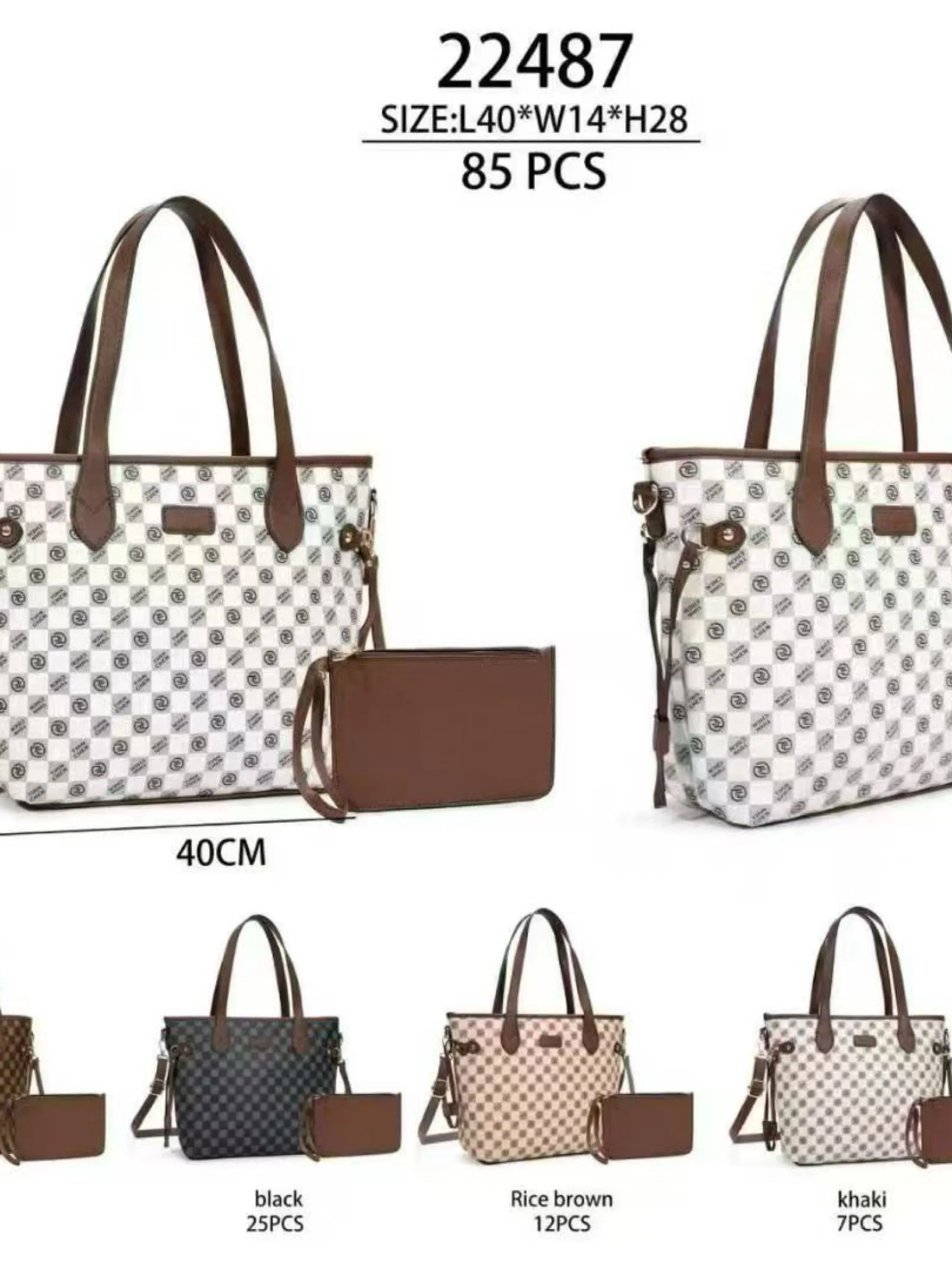 Bolsa grande com carteira 22487