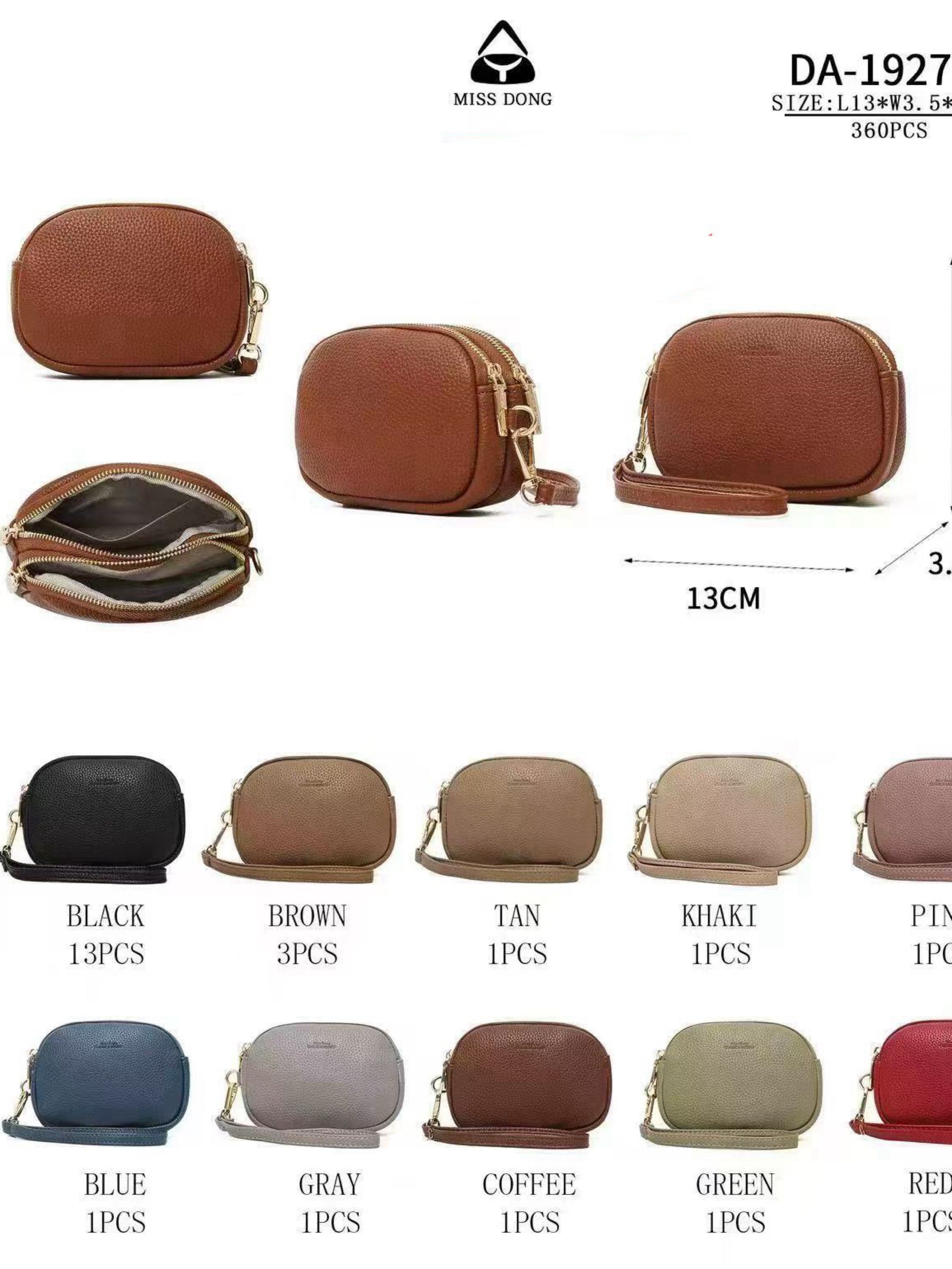 Carteira menor com dois zíper de cima DA-1927