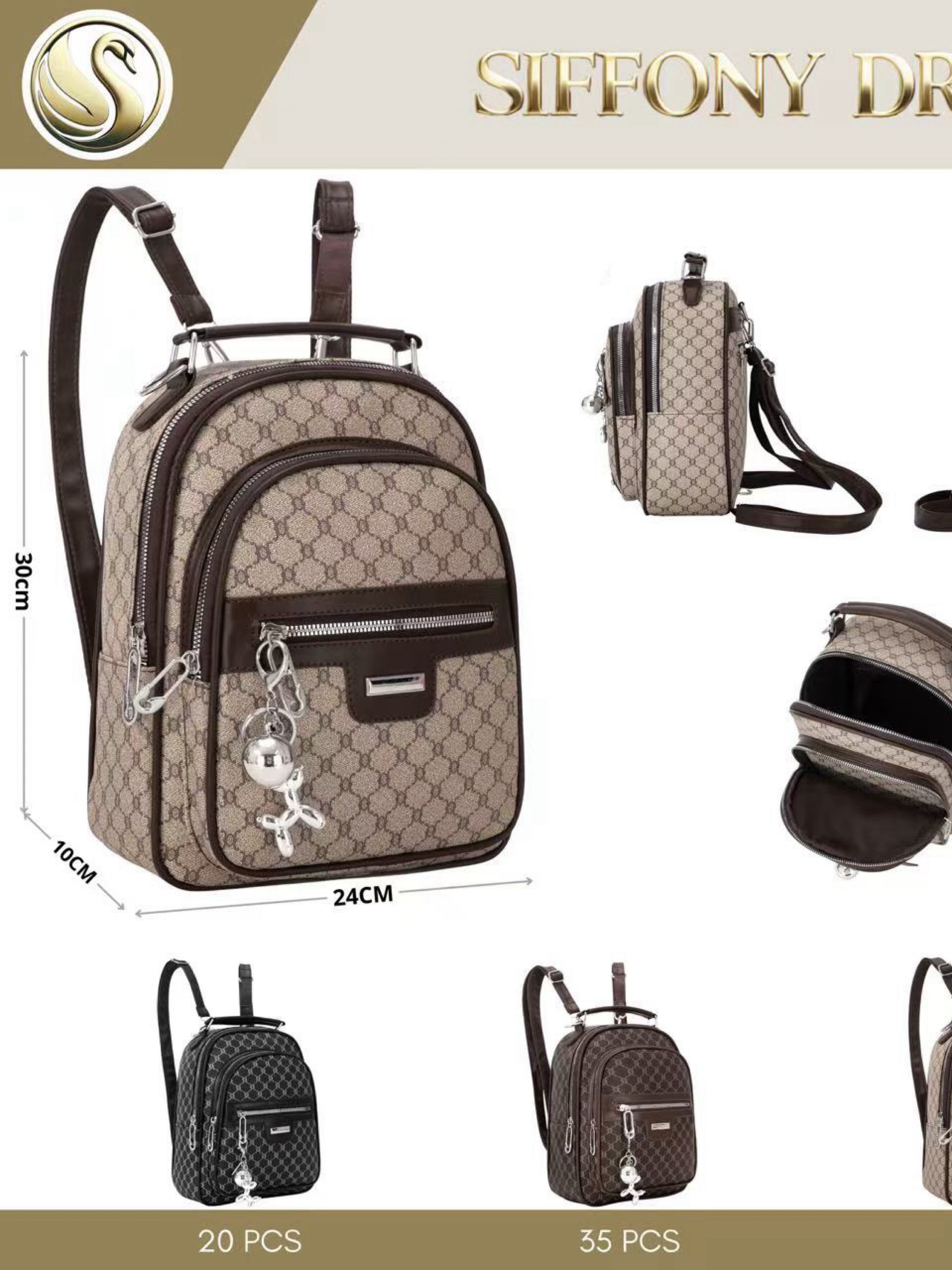 Mochila menor com chaveiro SD-9863