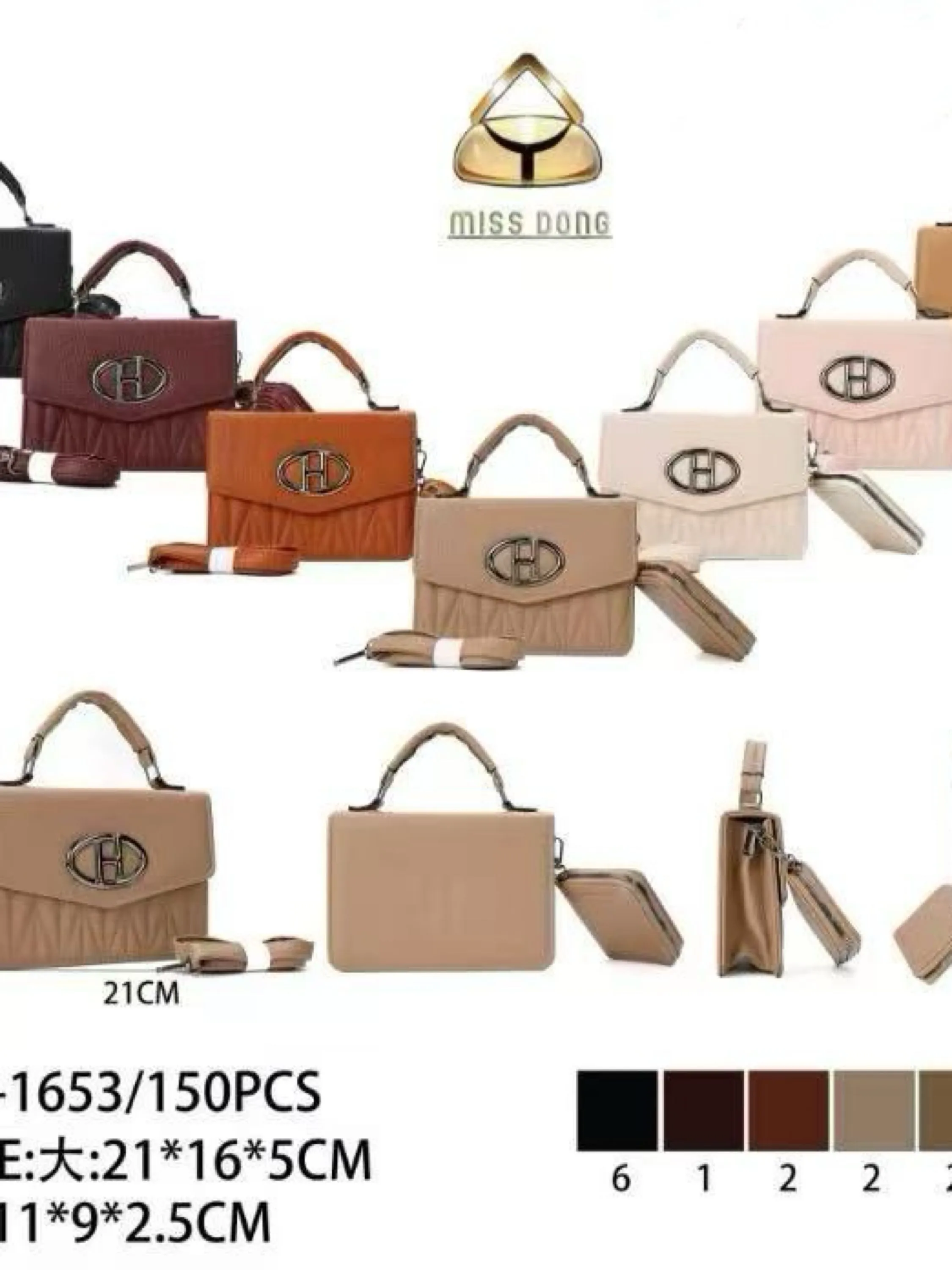 Bolsa transversal com carteira DB-1653