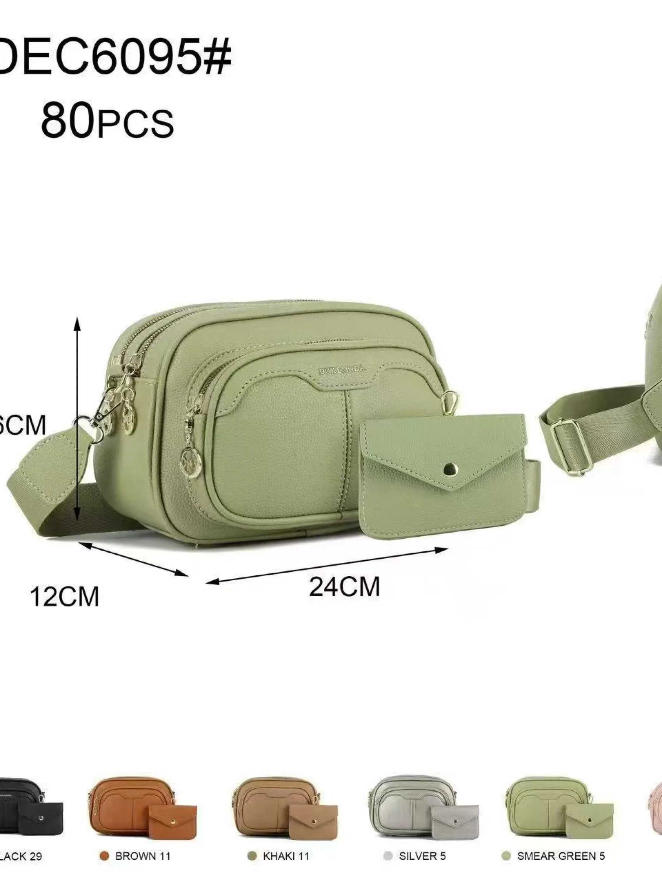 Bolsa com mais espaço e com carteira DEC6095#