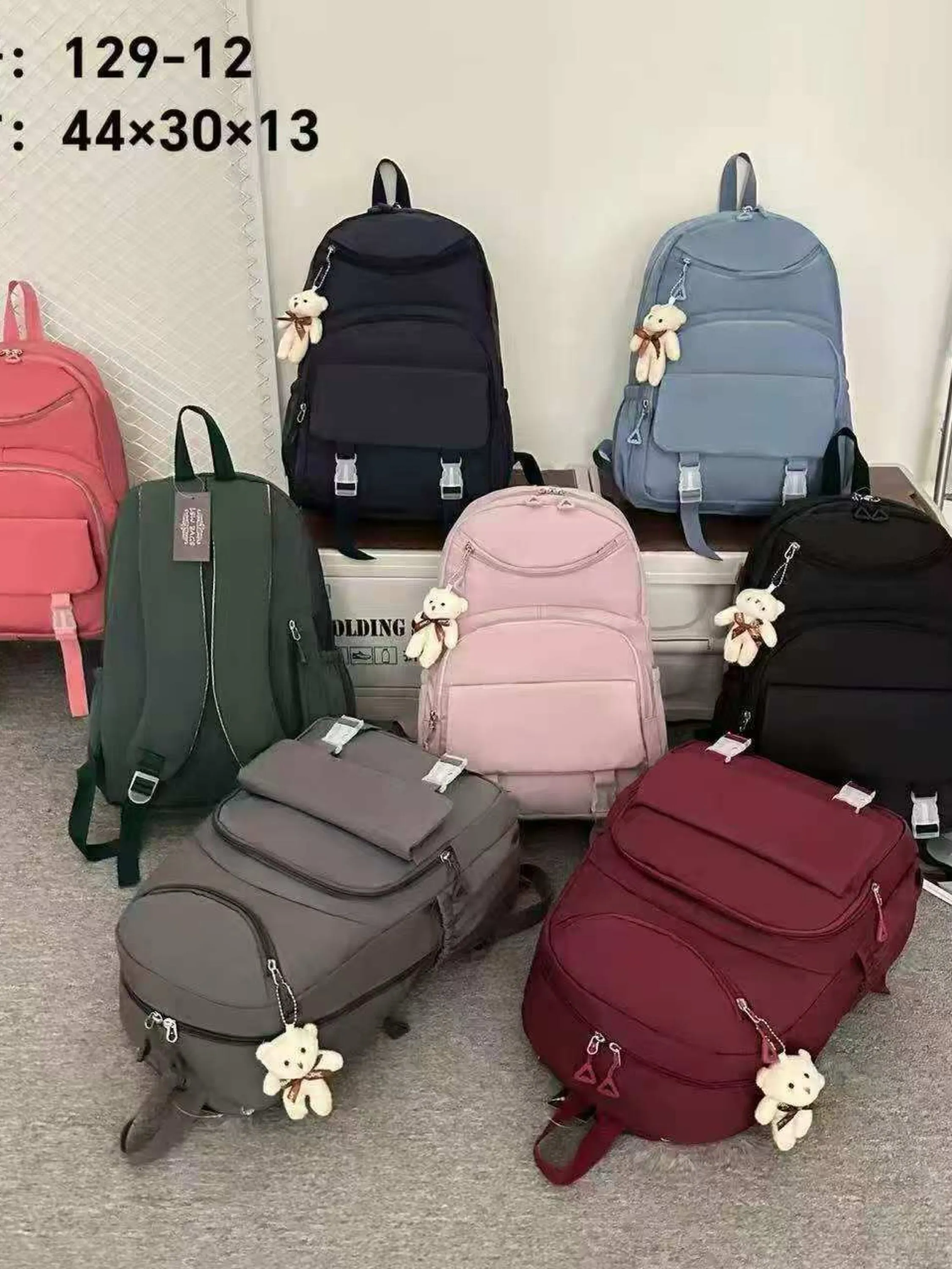 Mochila grande impermeável com Urso 129-12