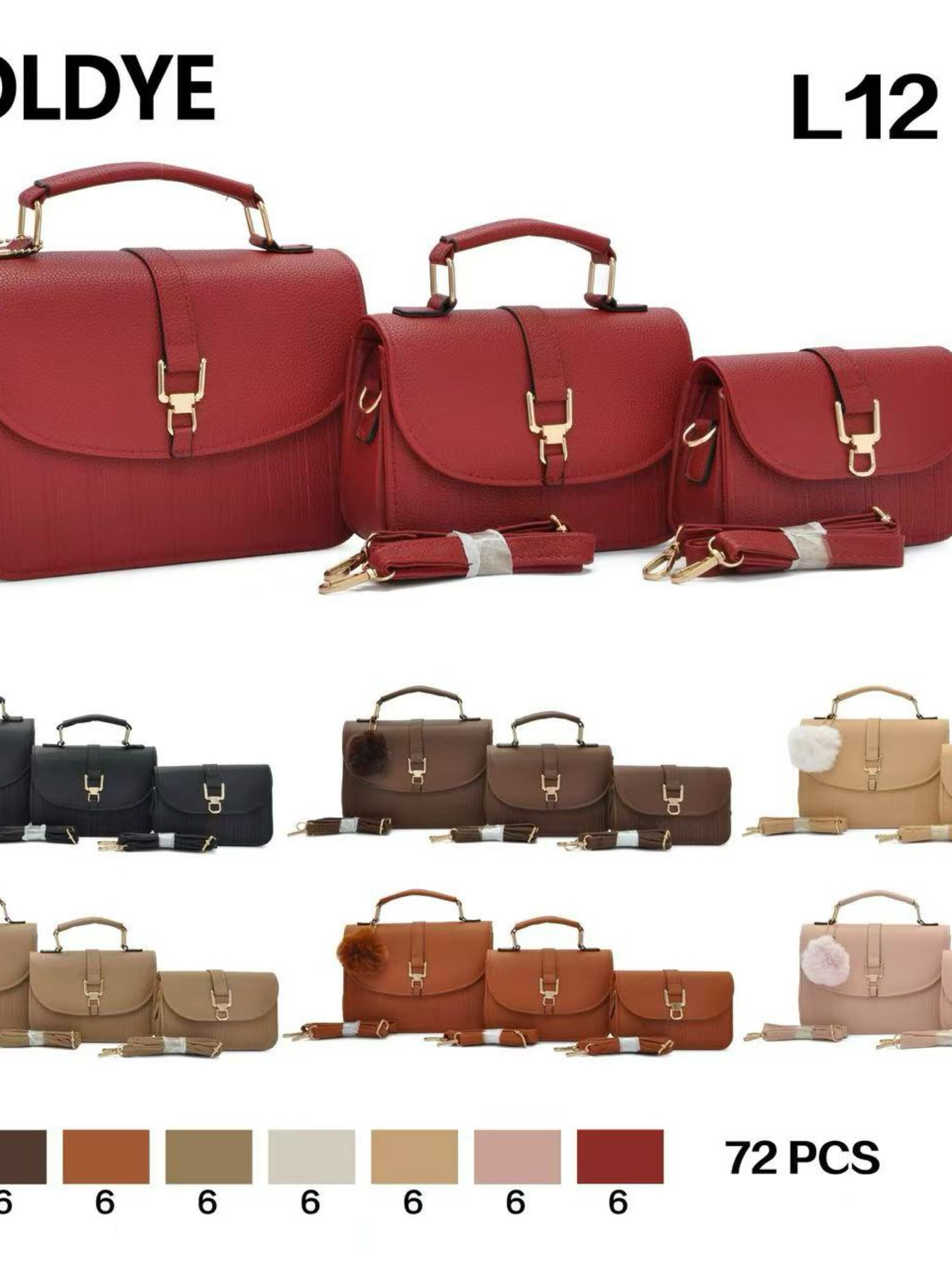 Bolsa kit com 3 peças L12