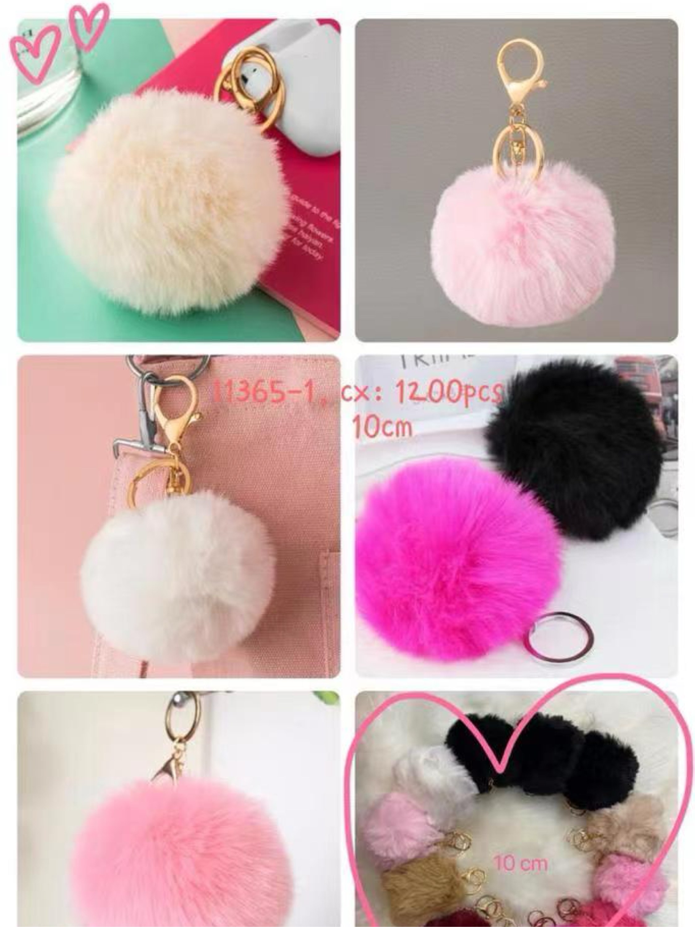Pompom grande 10cm (pacote com 12 peças)