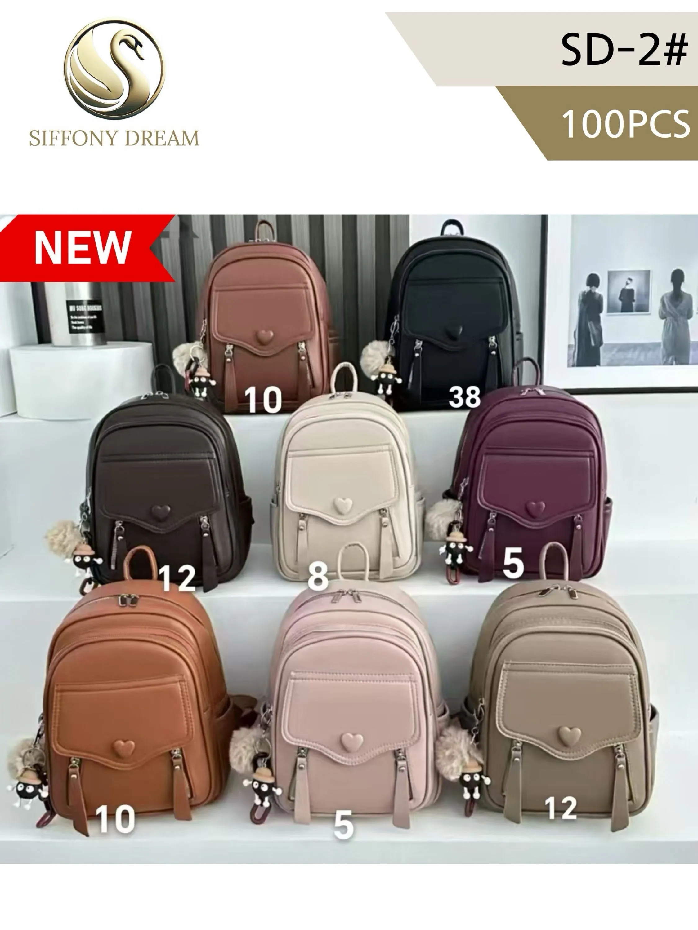 Mochila menor com chaveiro SD-2#