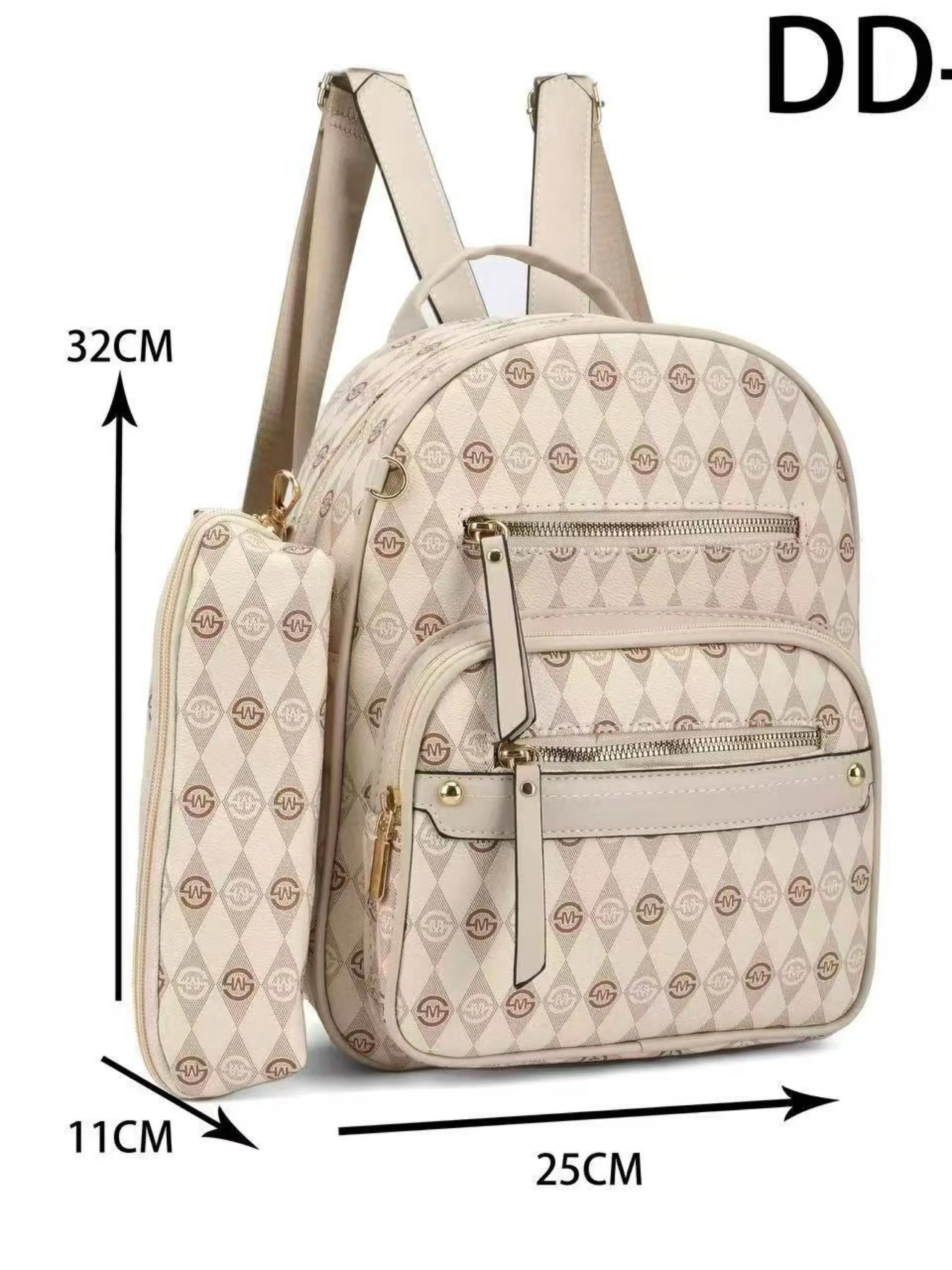 Mochila média com estojo DD-1009#