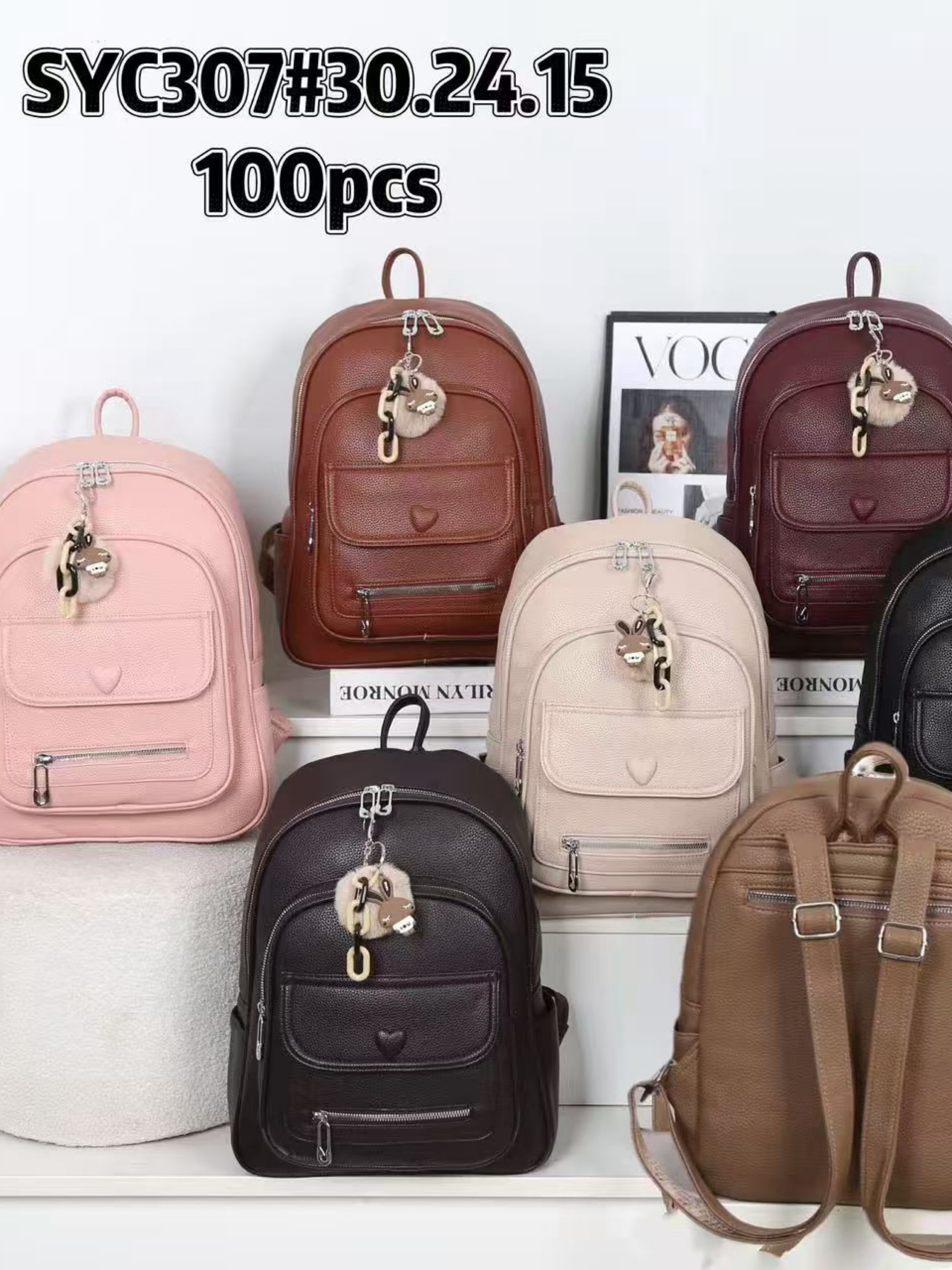 Mochila menor com chaveiro SYC307#