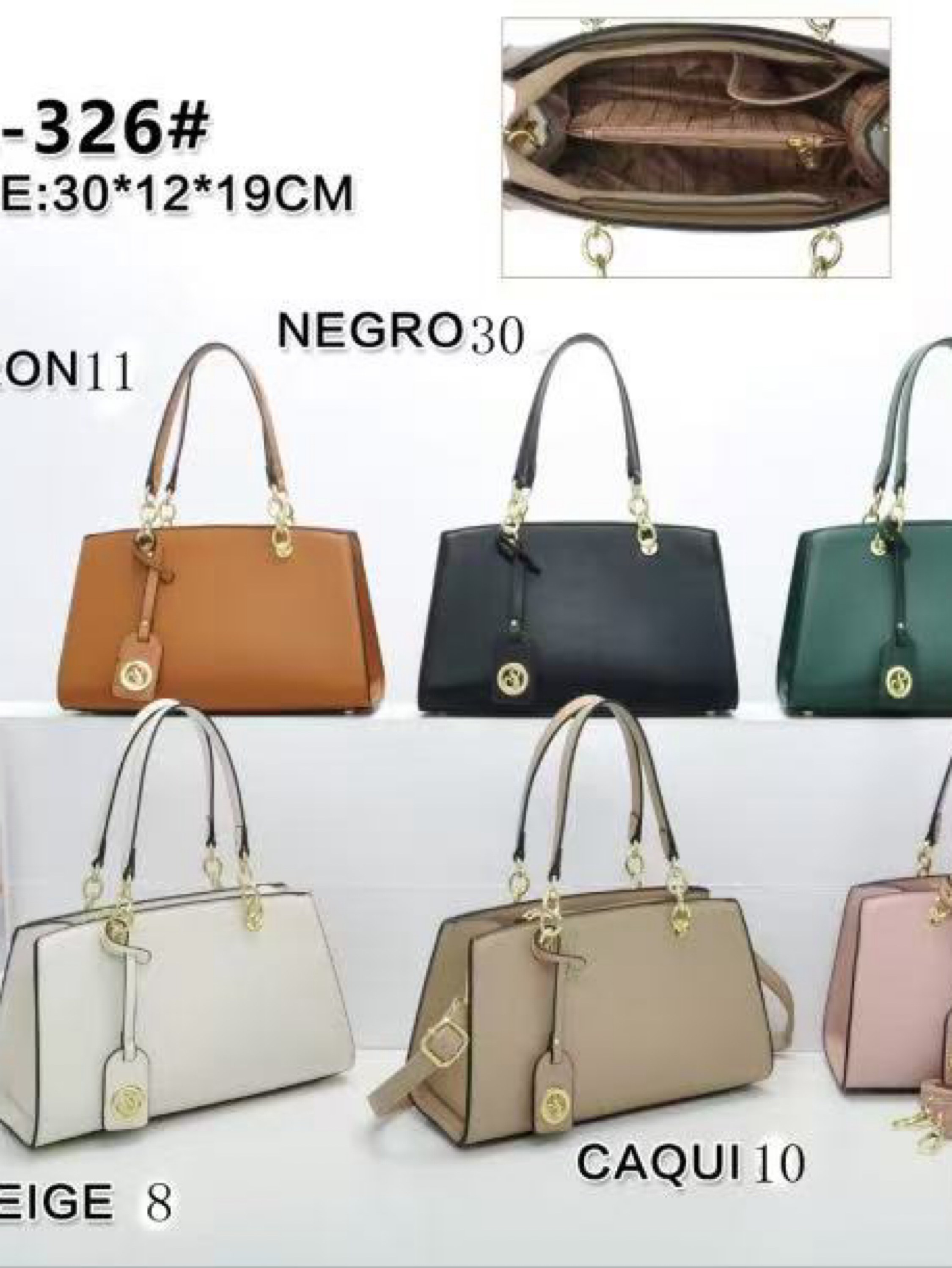 Bolsa média tem divisória por dentro e com chaveiro SL-326#