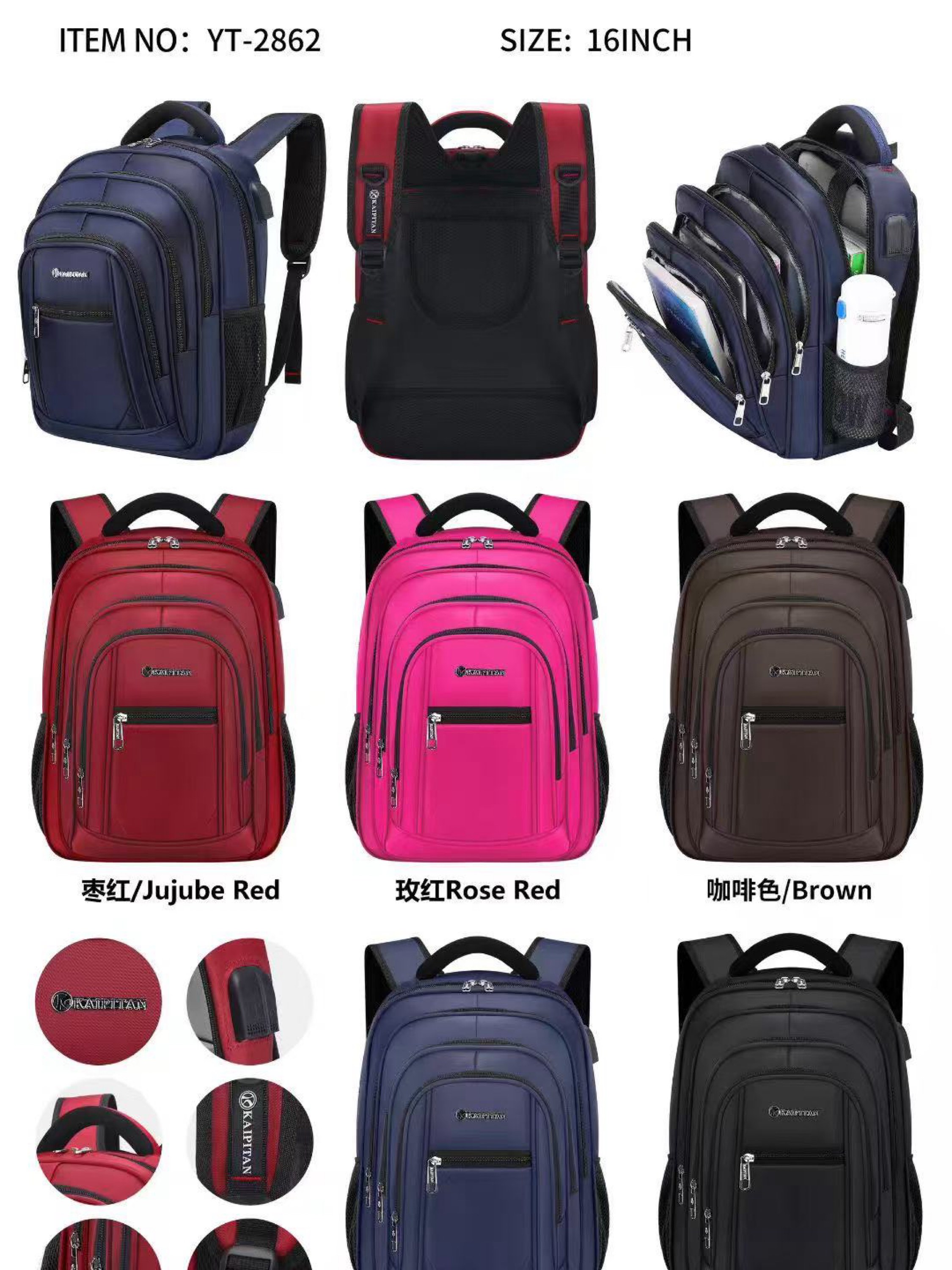 Mochila masculina menor YT-2862