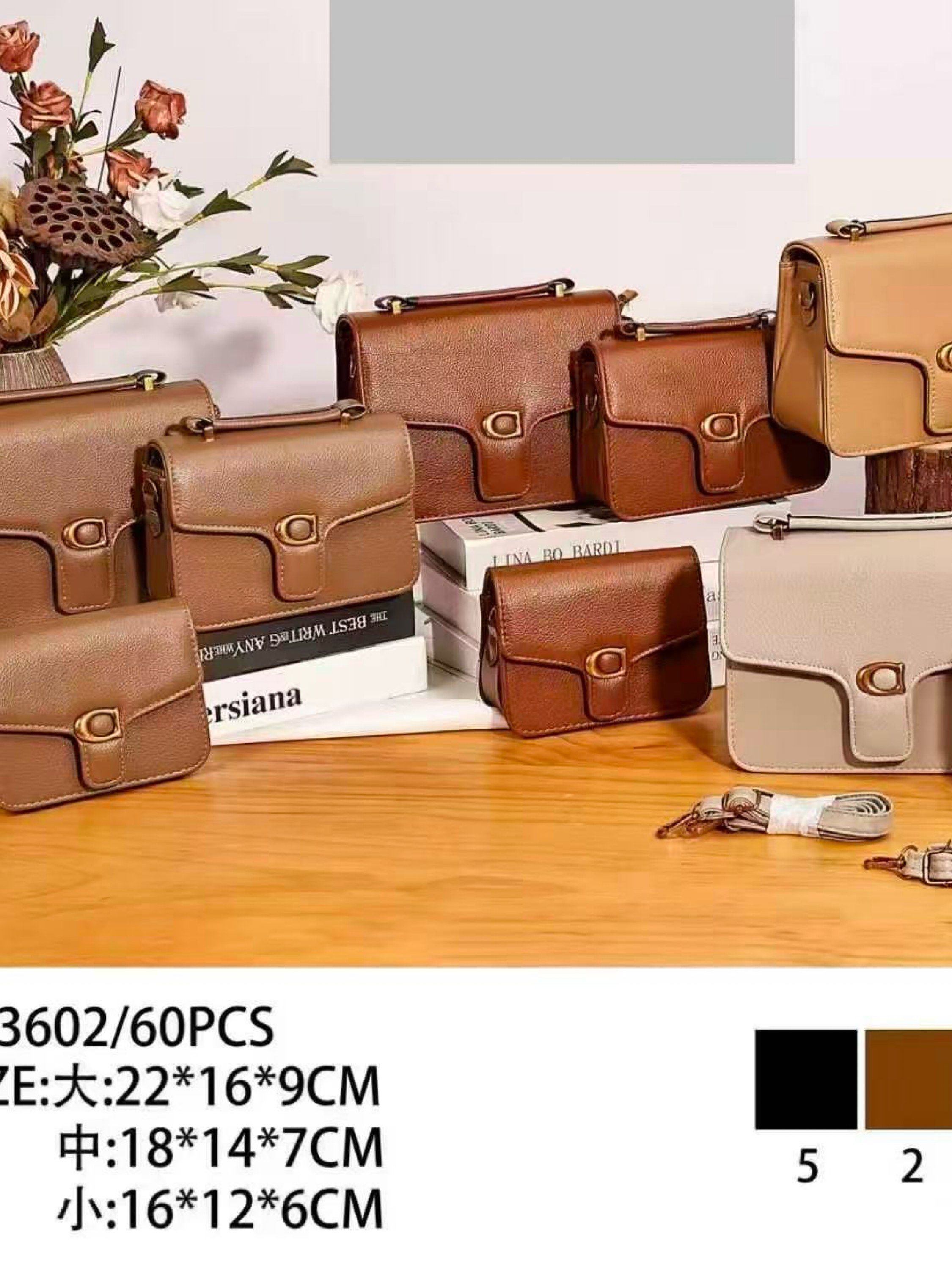 Bolsa kit com 3 peças LK3602