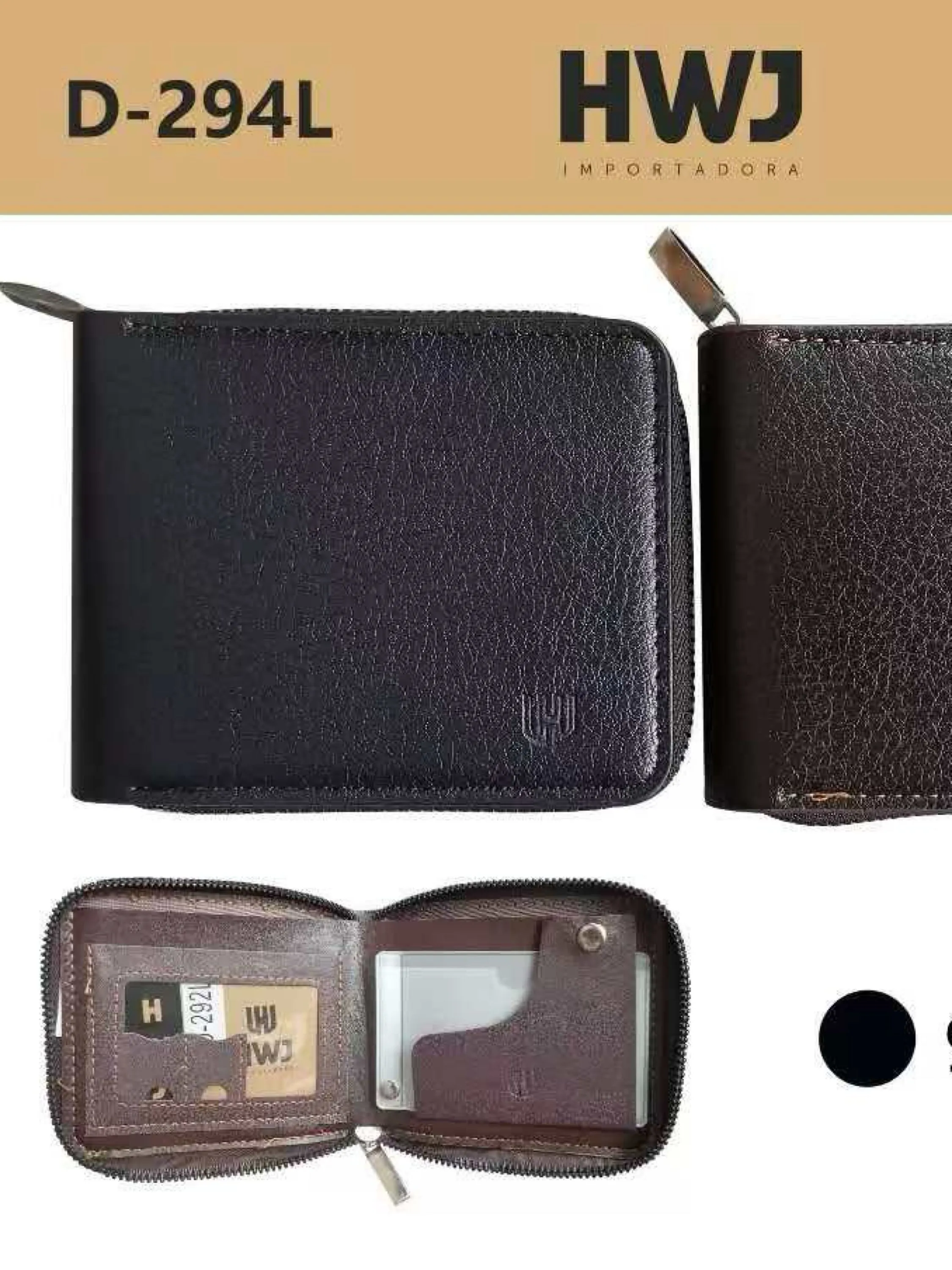 Carteira masculina com zíper D-294L