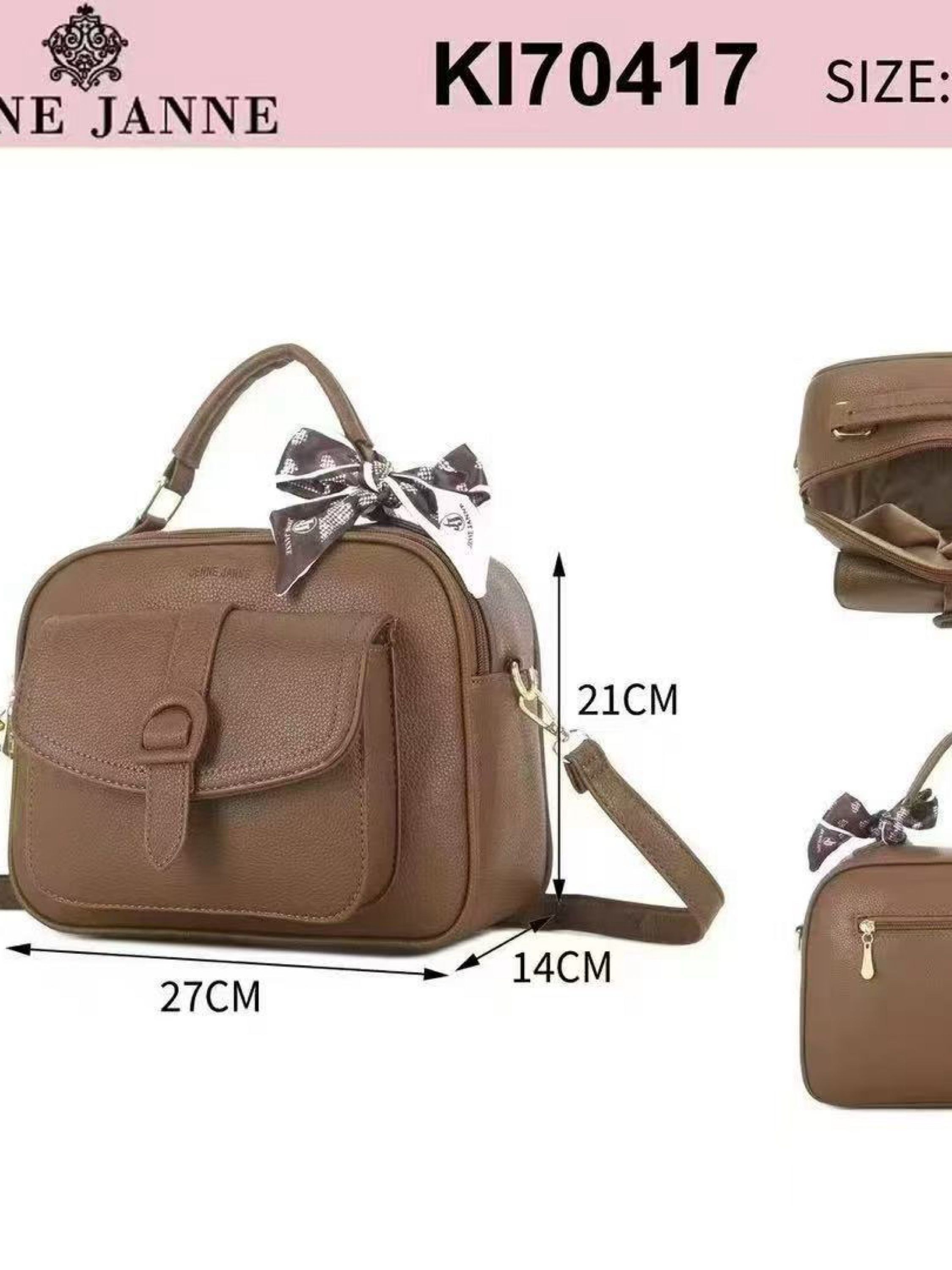 Bolsa média com lenço KI70417