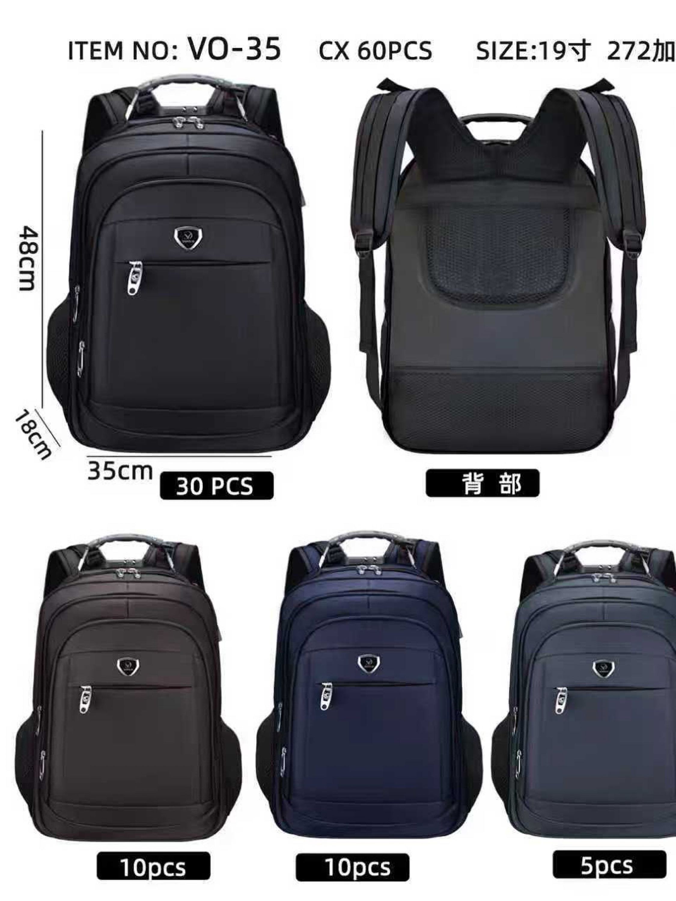 Mochila masculina com cabo USB e com cadeado VO-35