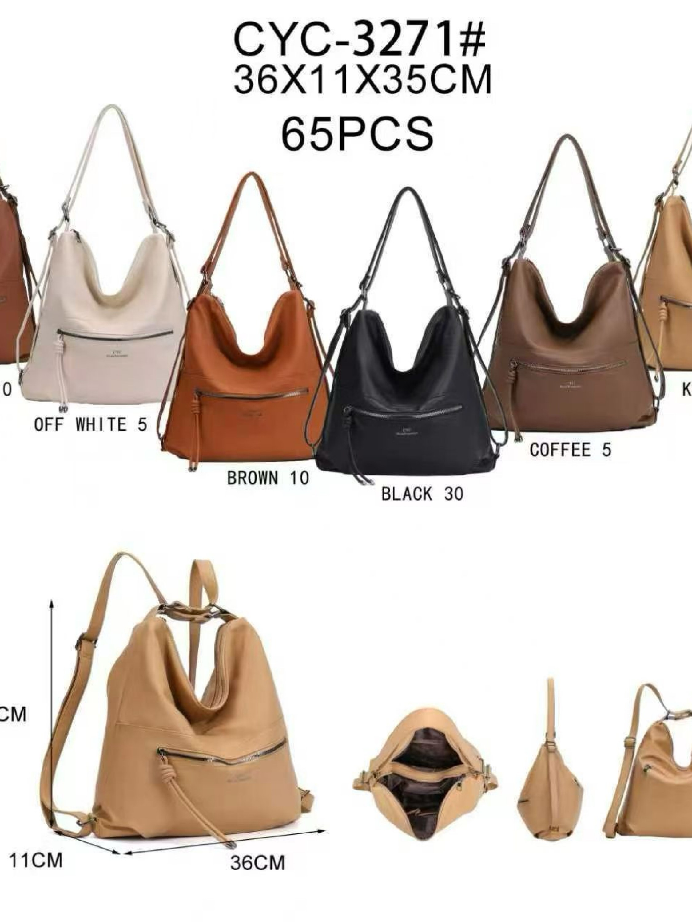 Bolsa vira mochila grande CYC-3271#