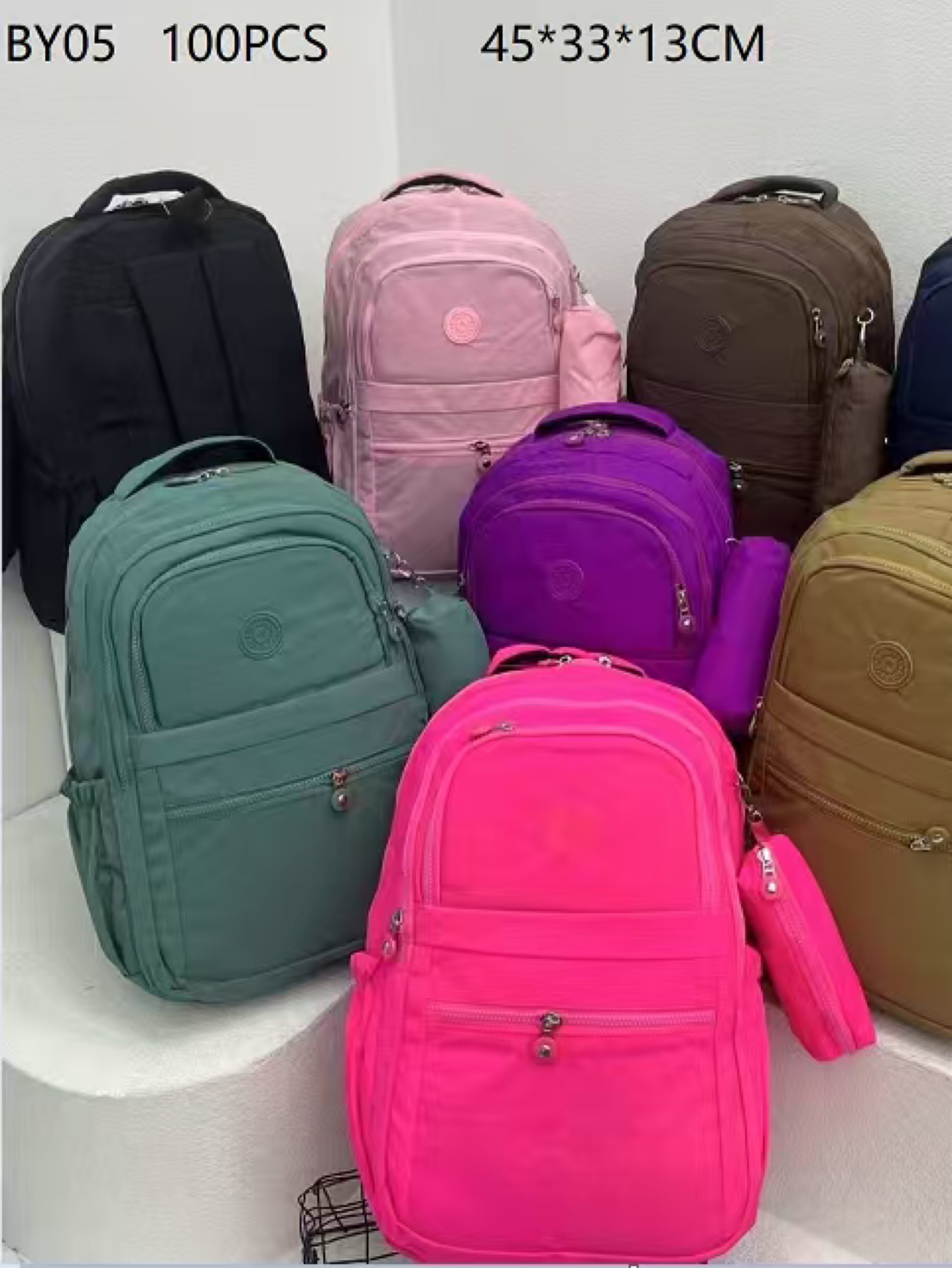 Mochila grande impermeável com estojo BY05