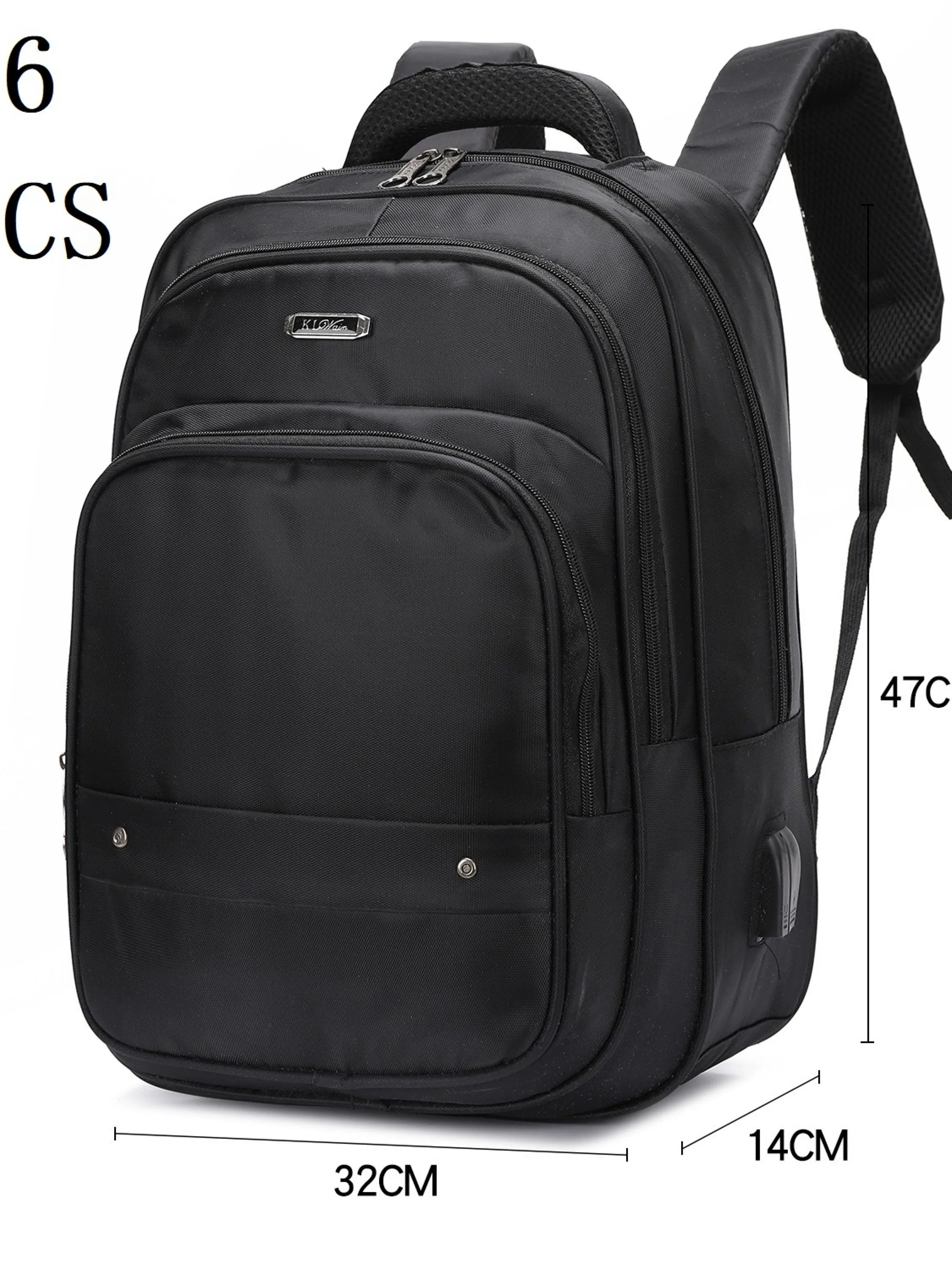 Mochila masculina com cabo USB A906
