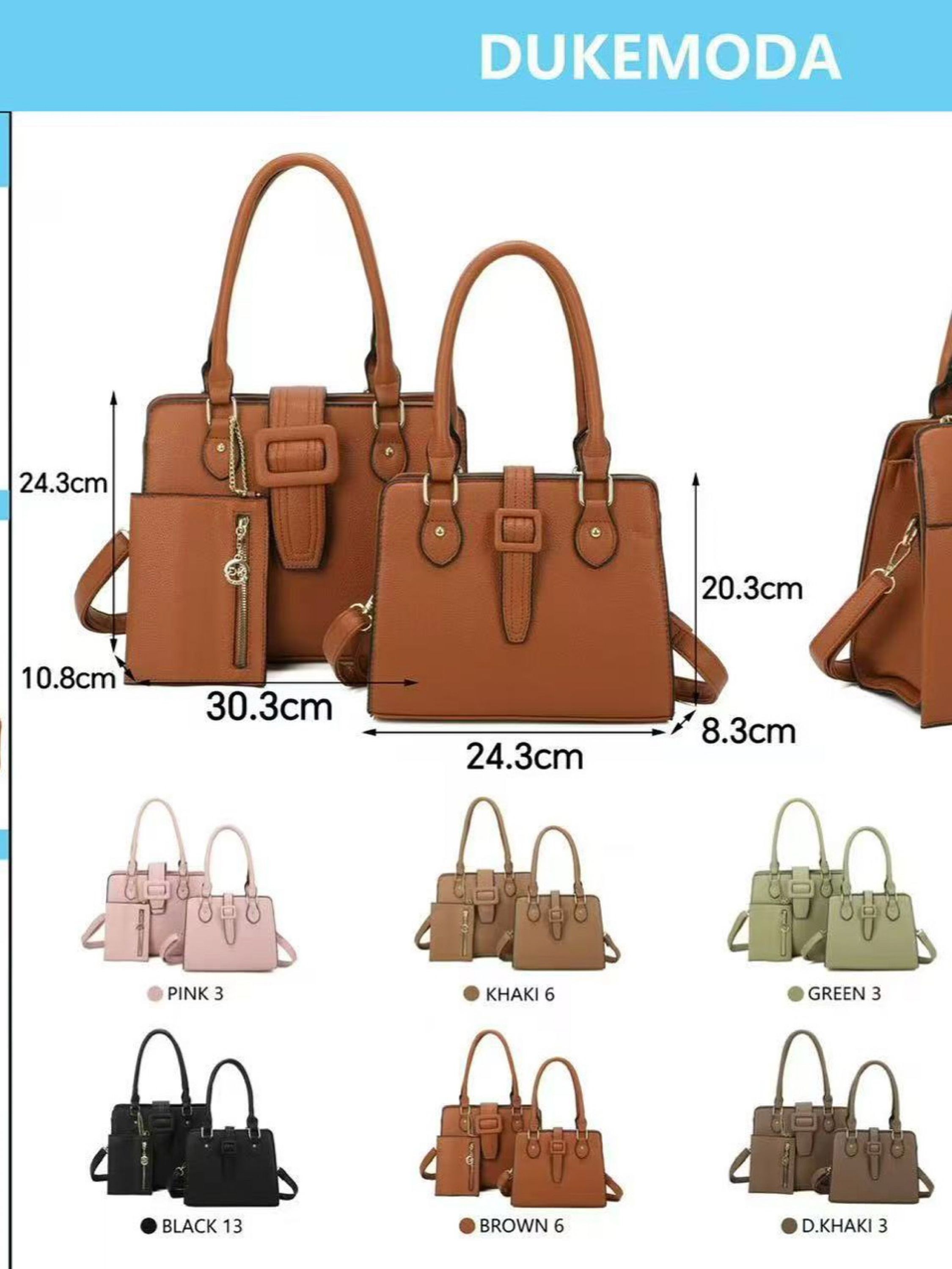 Bolsa kit com 2 peças e com carteira B8018#