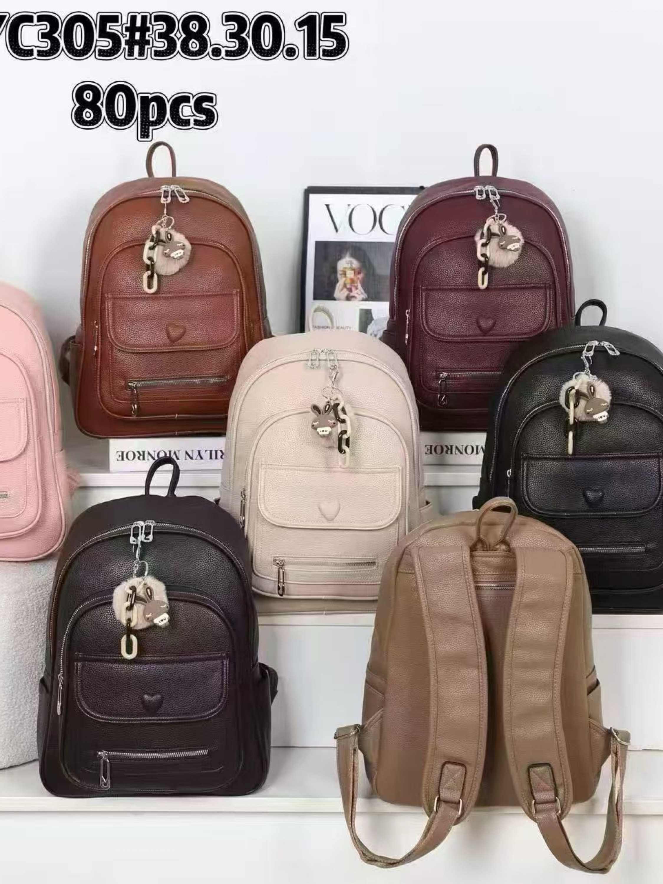 Mochila grande alça larga e com chaveiro SYC305#