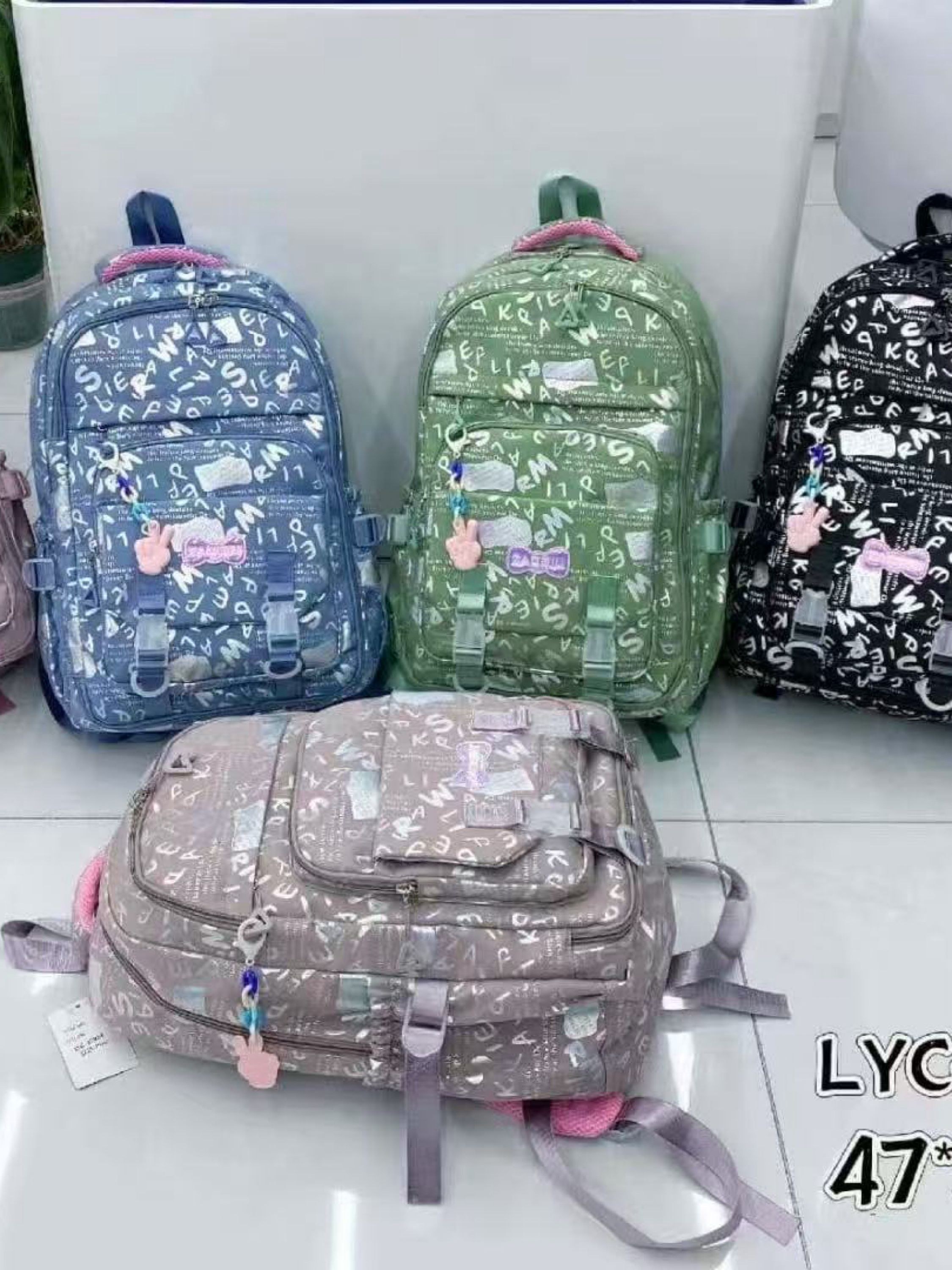 Mochila grande impermeável com chaveiro LYC-6526#