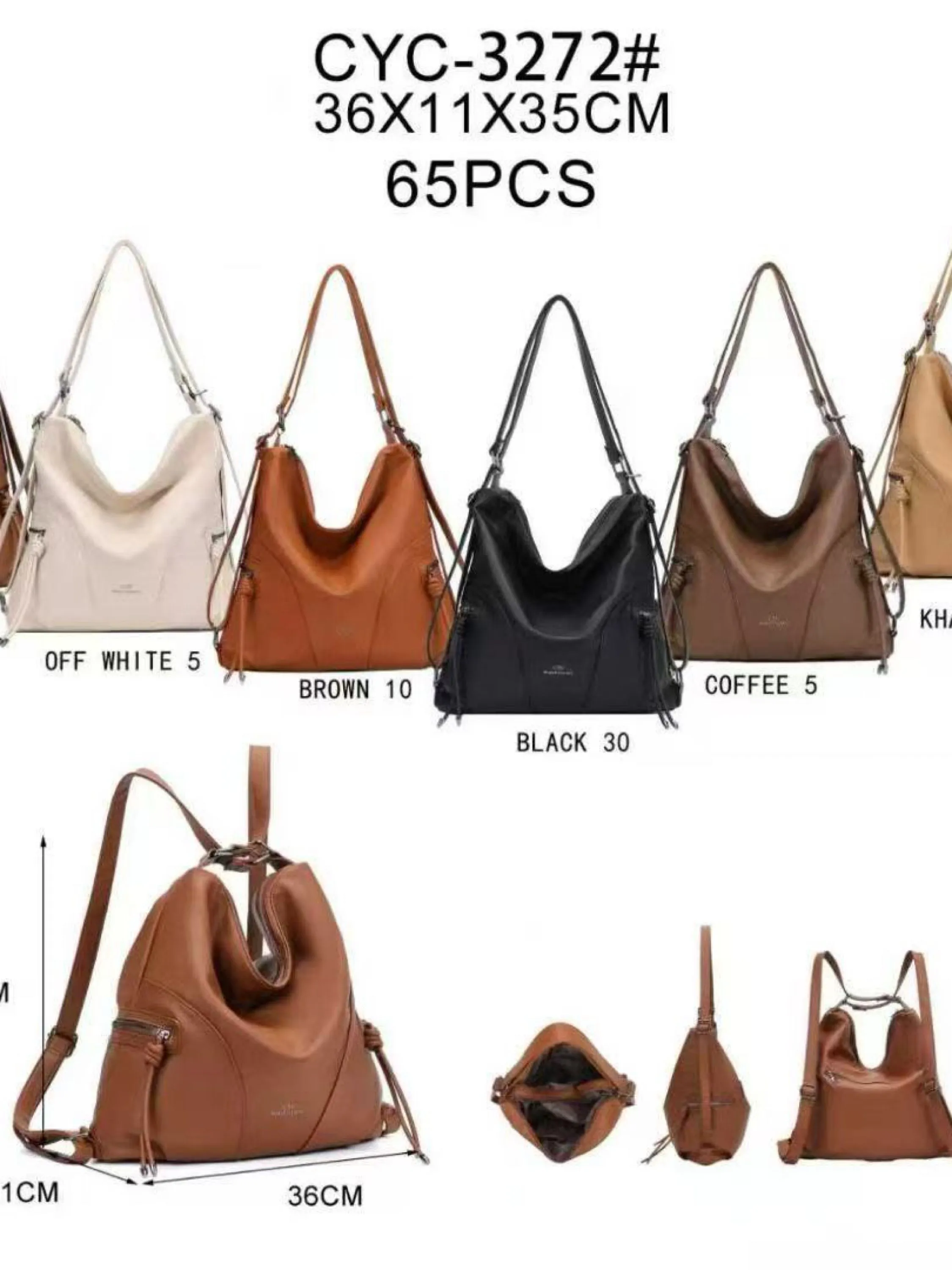 Bolsa vira mochila grande CYC-3272#